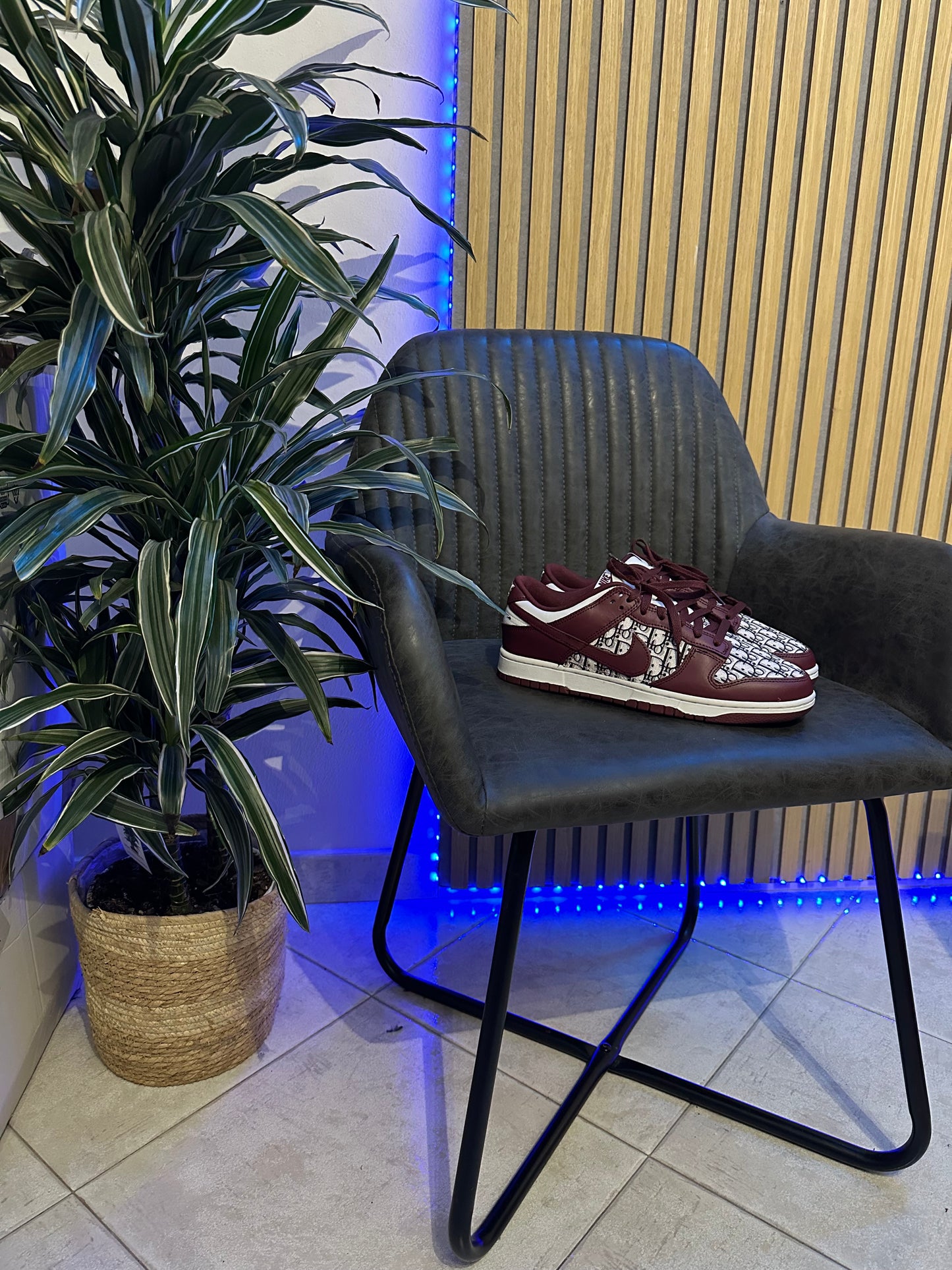 DUNK LOW BORDEAUX CUSTOM PATTER DIOR