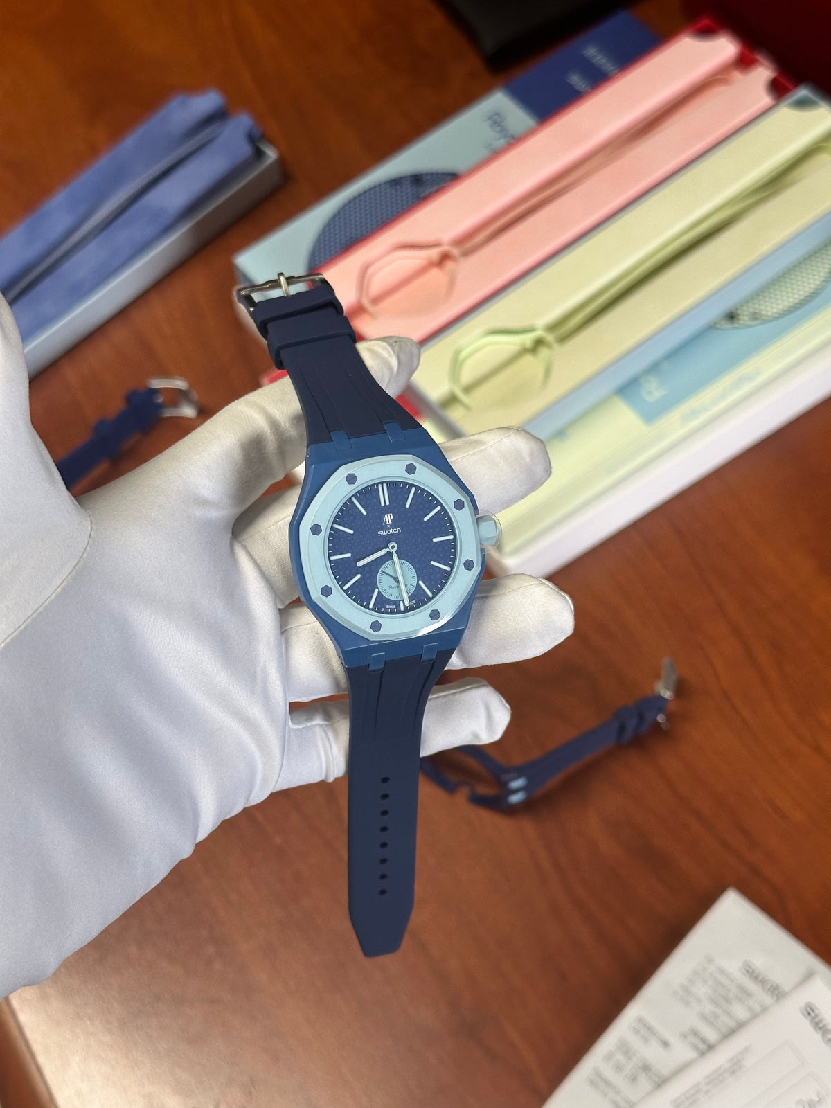 SWATCH X AUDEMARS ROYAL POP LAN BA