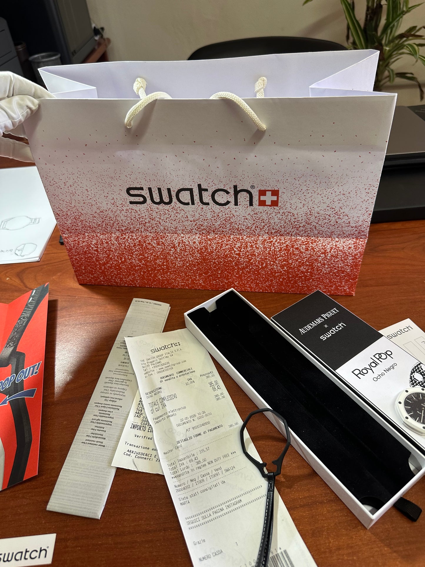 Swatch x Audemars piguet ocho negro