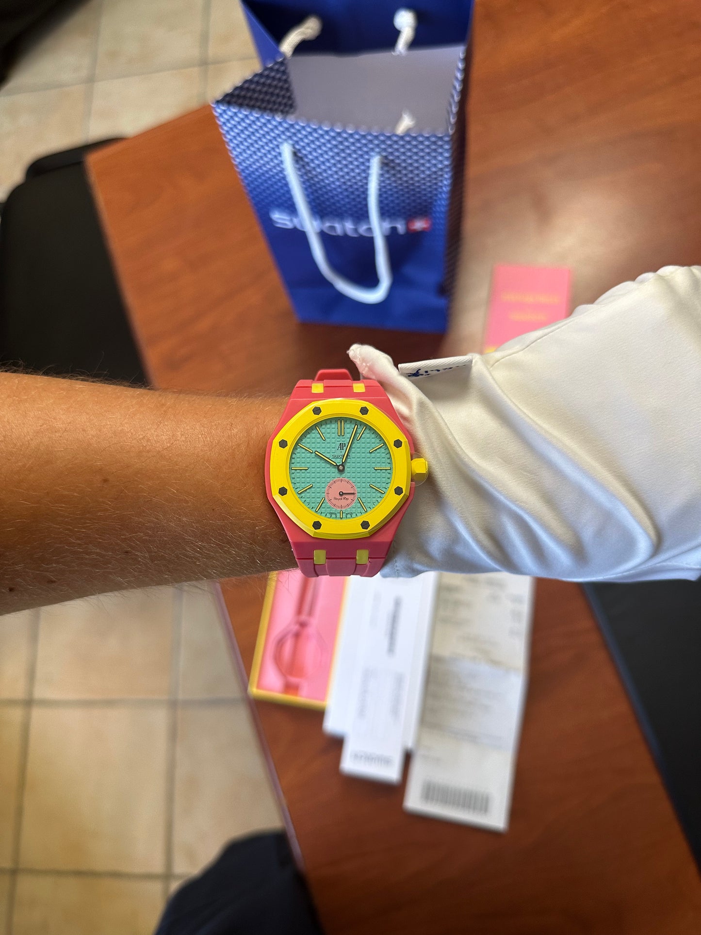 SWATCH X AUDEMARS ROYAL POP OTG ROZ