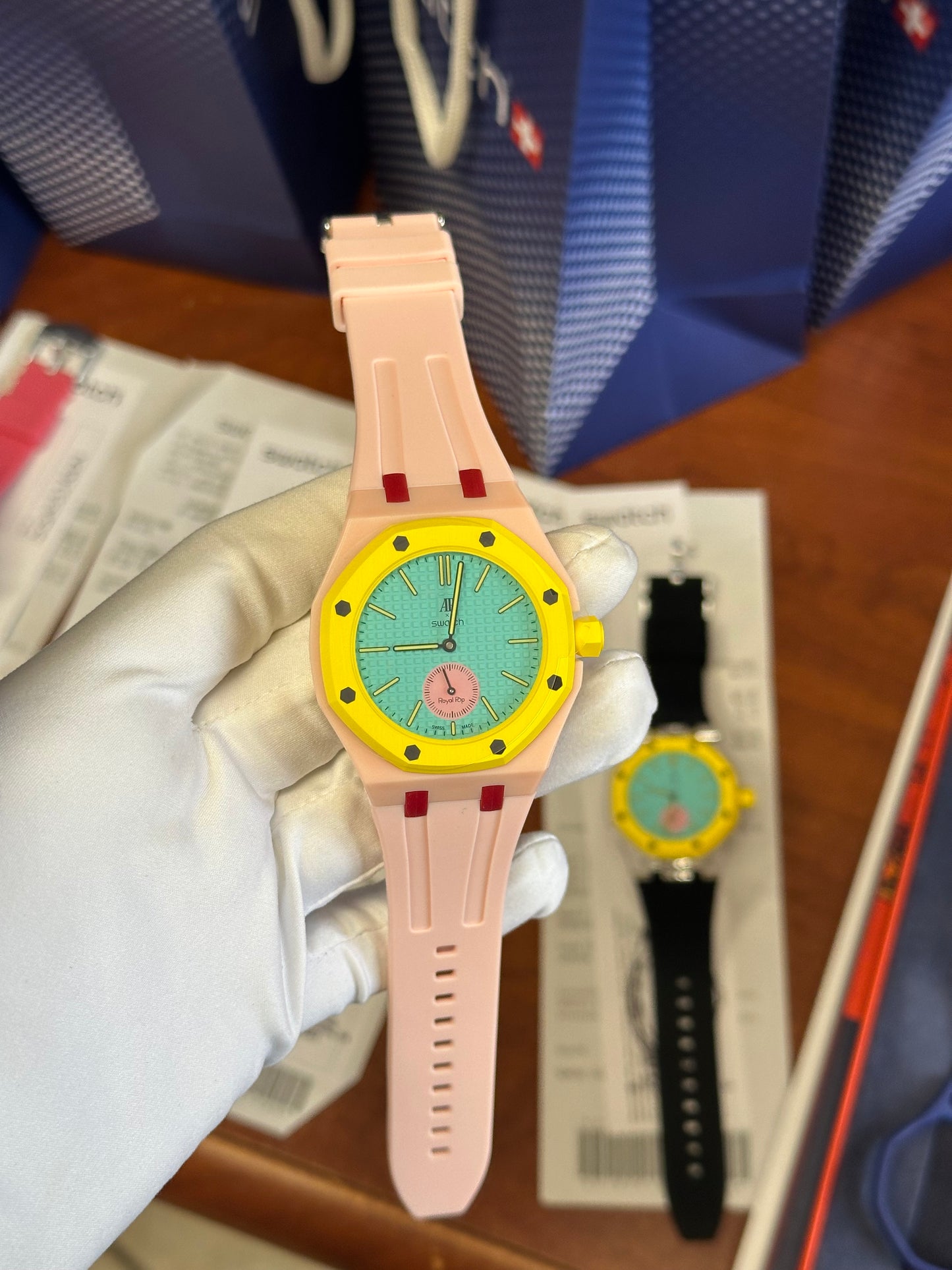 SWATCH X AUDEMARS ROYAL POP OTG ROZ