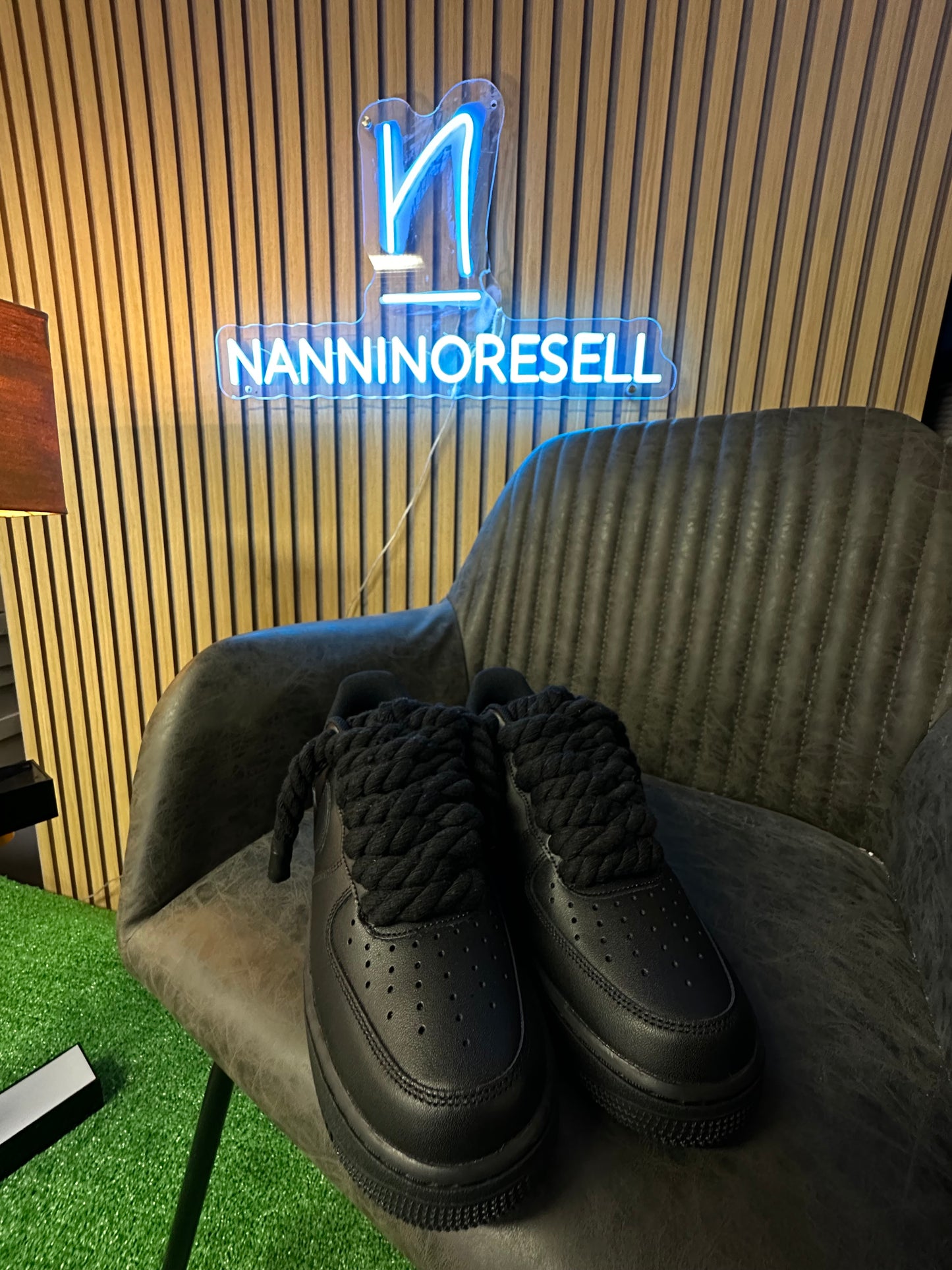 AIR FORCE 1 BLACK ROPE LACES