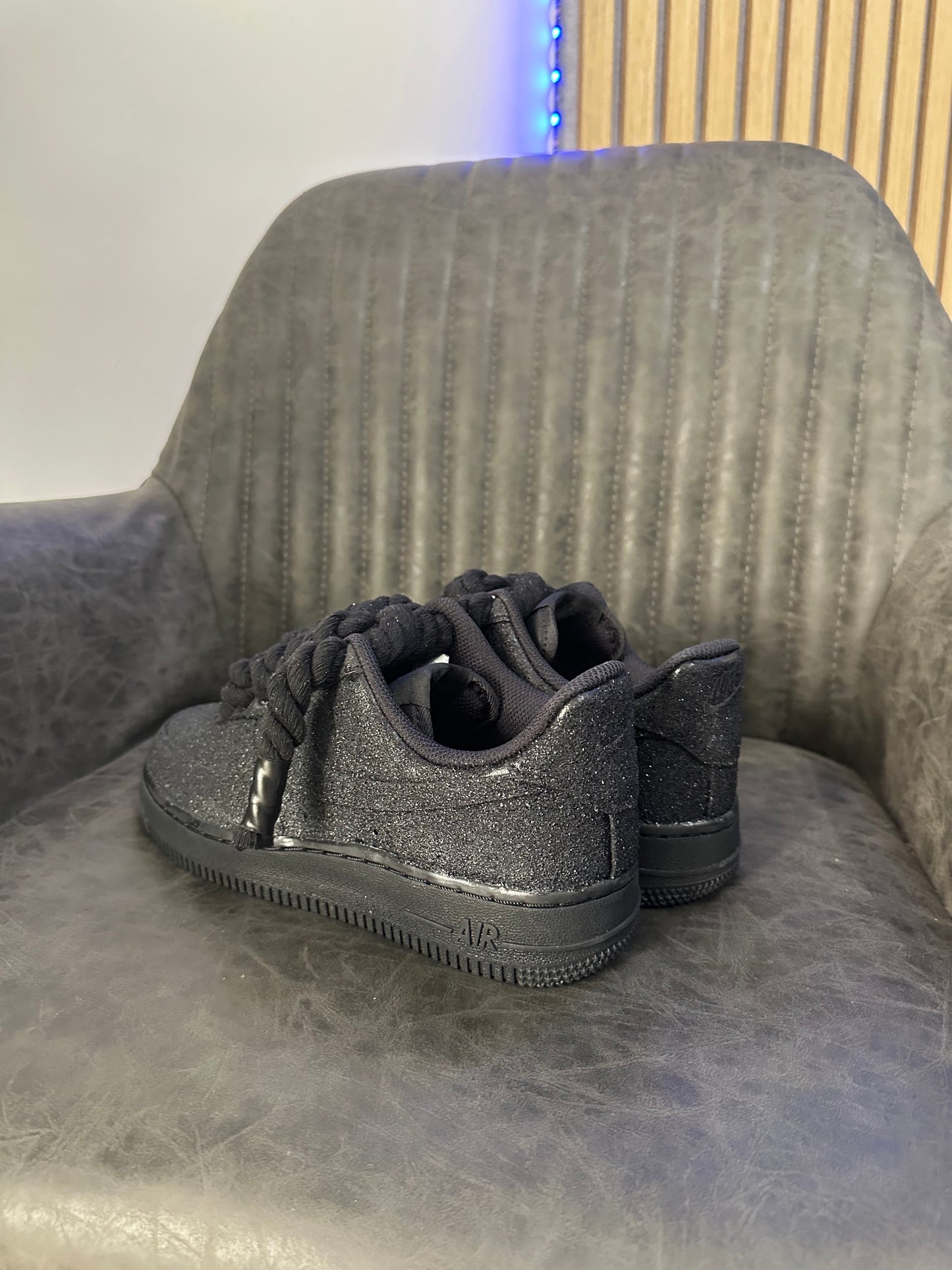 AIR FORCE CUSTOM GLITTER + ROPE LACES