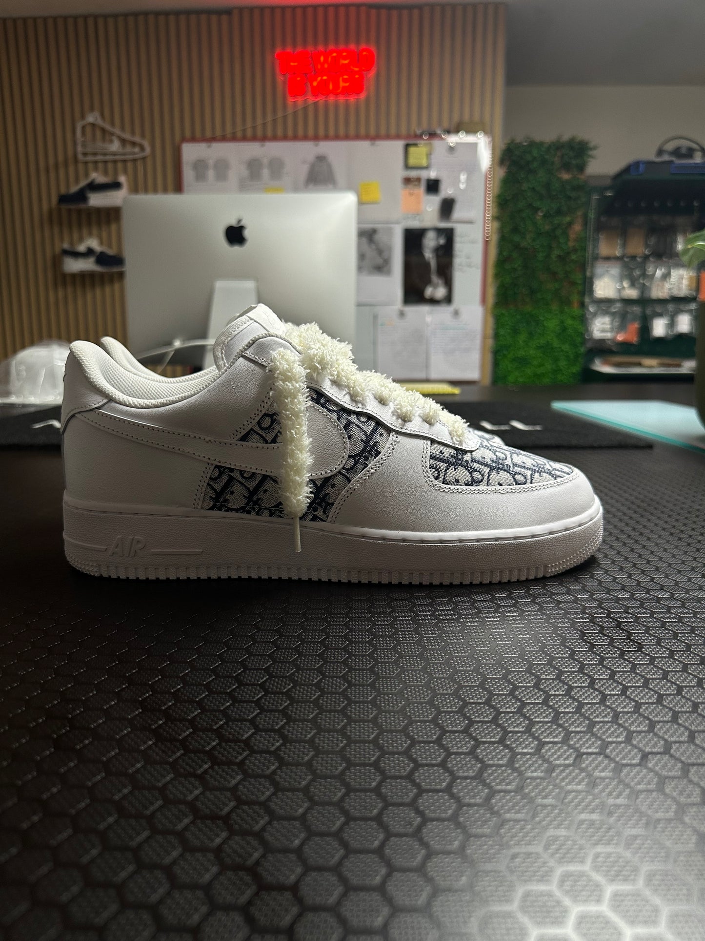 AIR FORCE CUSTOM pattern DIOR blu navy