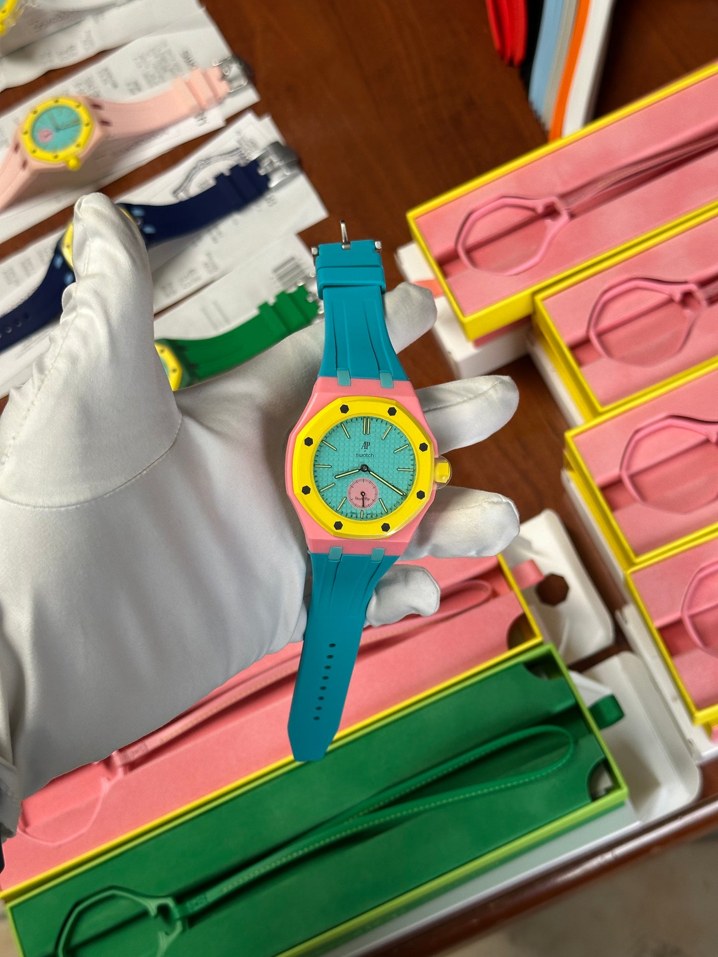 SWATCH X AUDEMARS ROYAL POP OTG ROZ