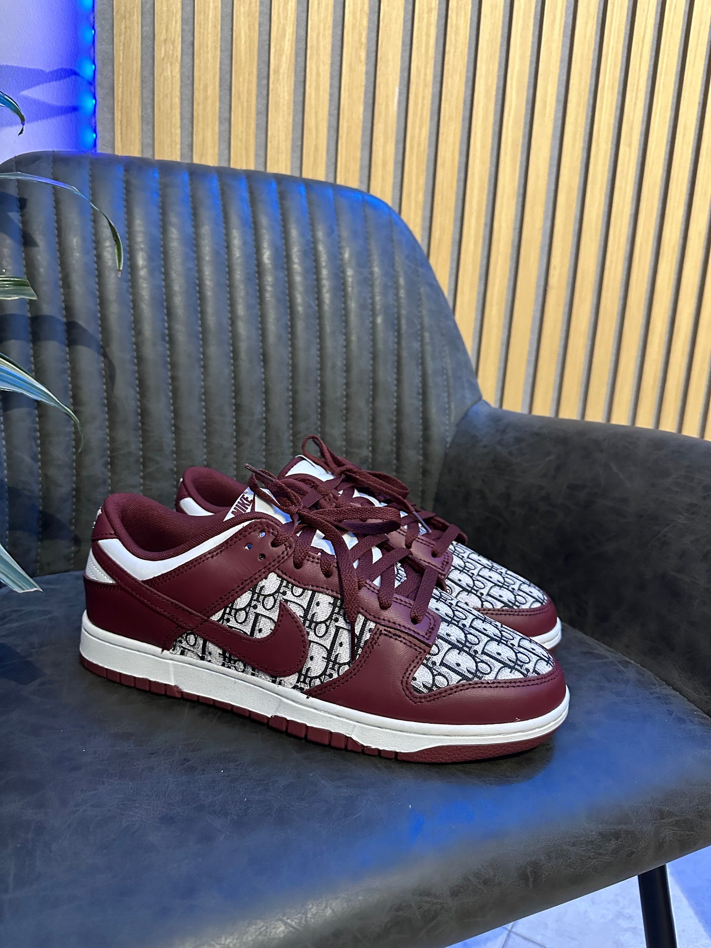 DUNK LOW BORDEAUX CUSTOM PATTER DIOR