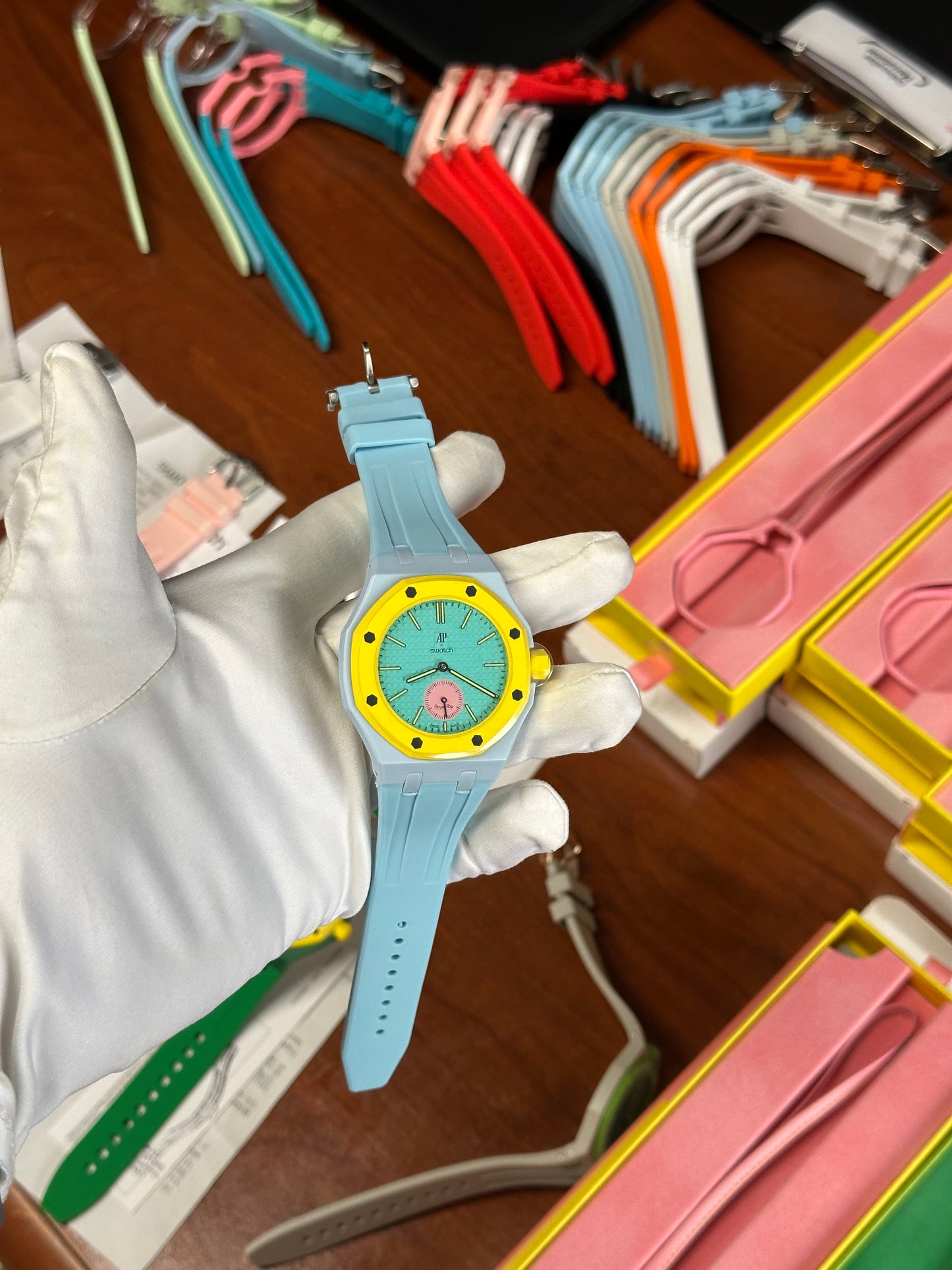 SWATCH X AUDEMARS ROYAL POP OTG ROZ