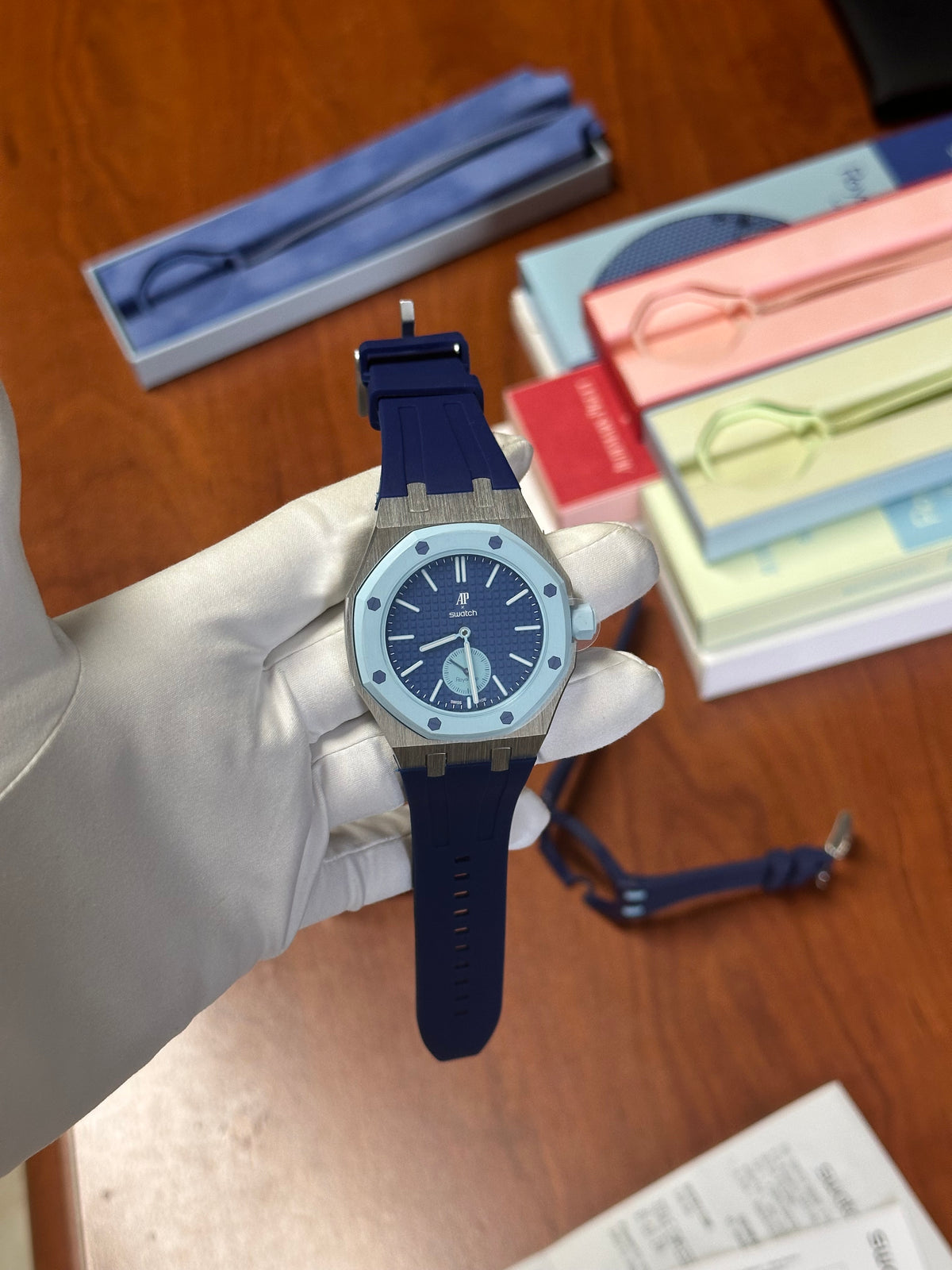 SWATCH X AUDEMARS ROYAL POP LAN BA
