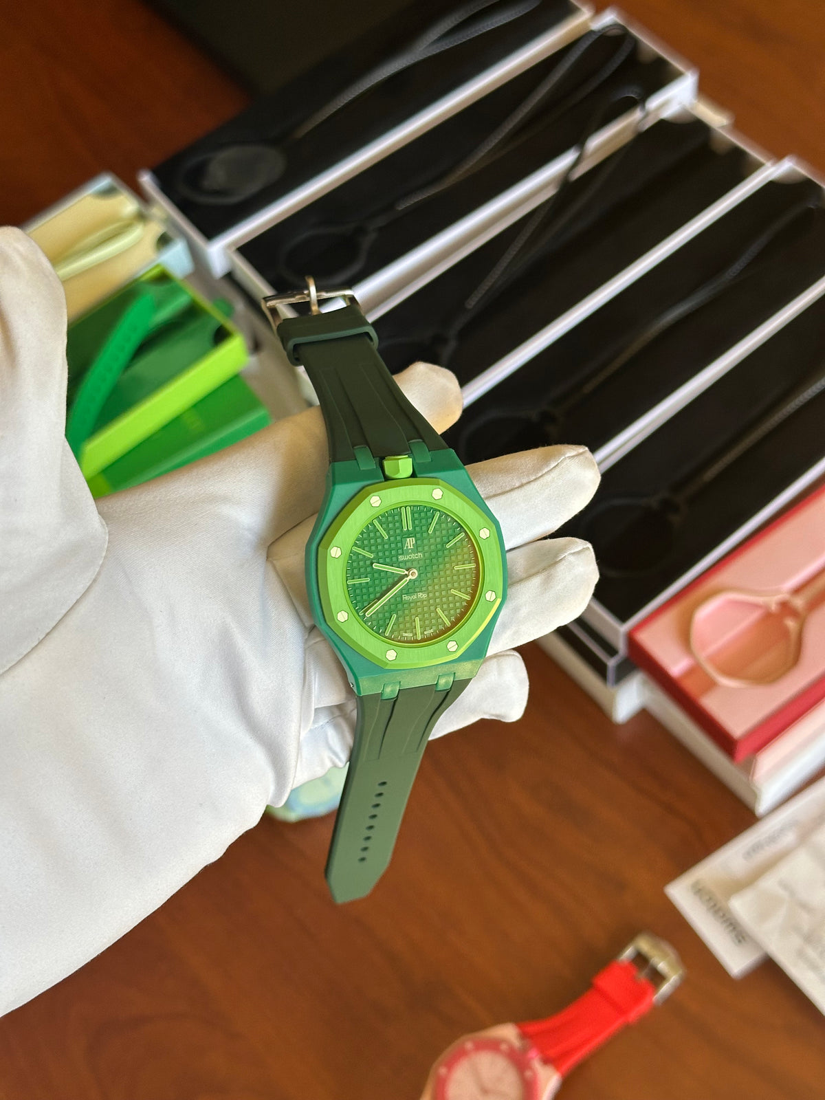 SWATCH X AUDEMARS GREEN EIGHT