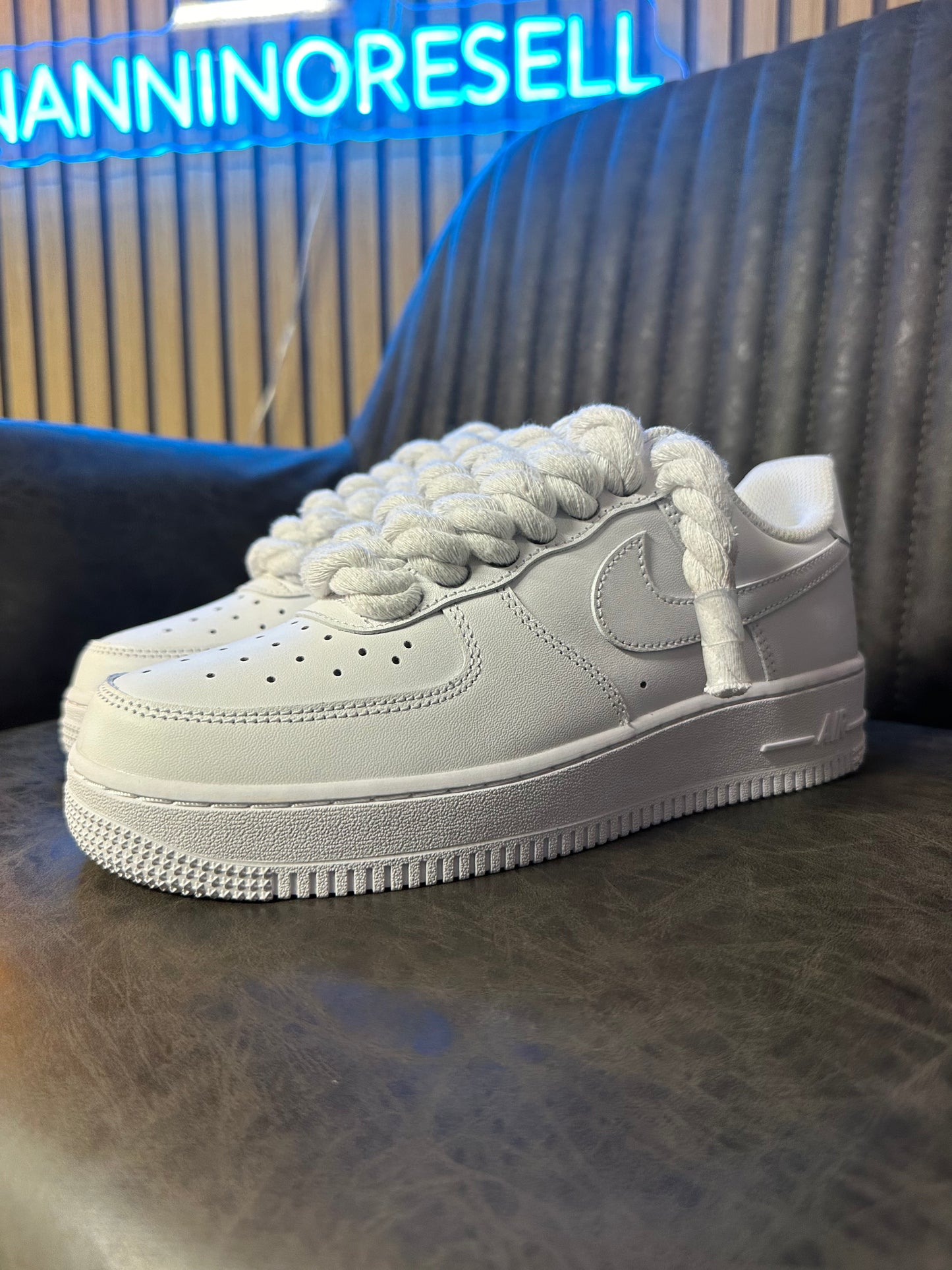 AIR FORCE 1 ROPE LACES white