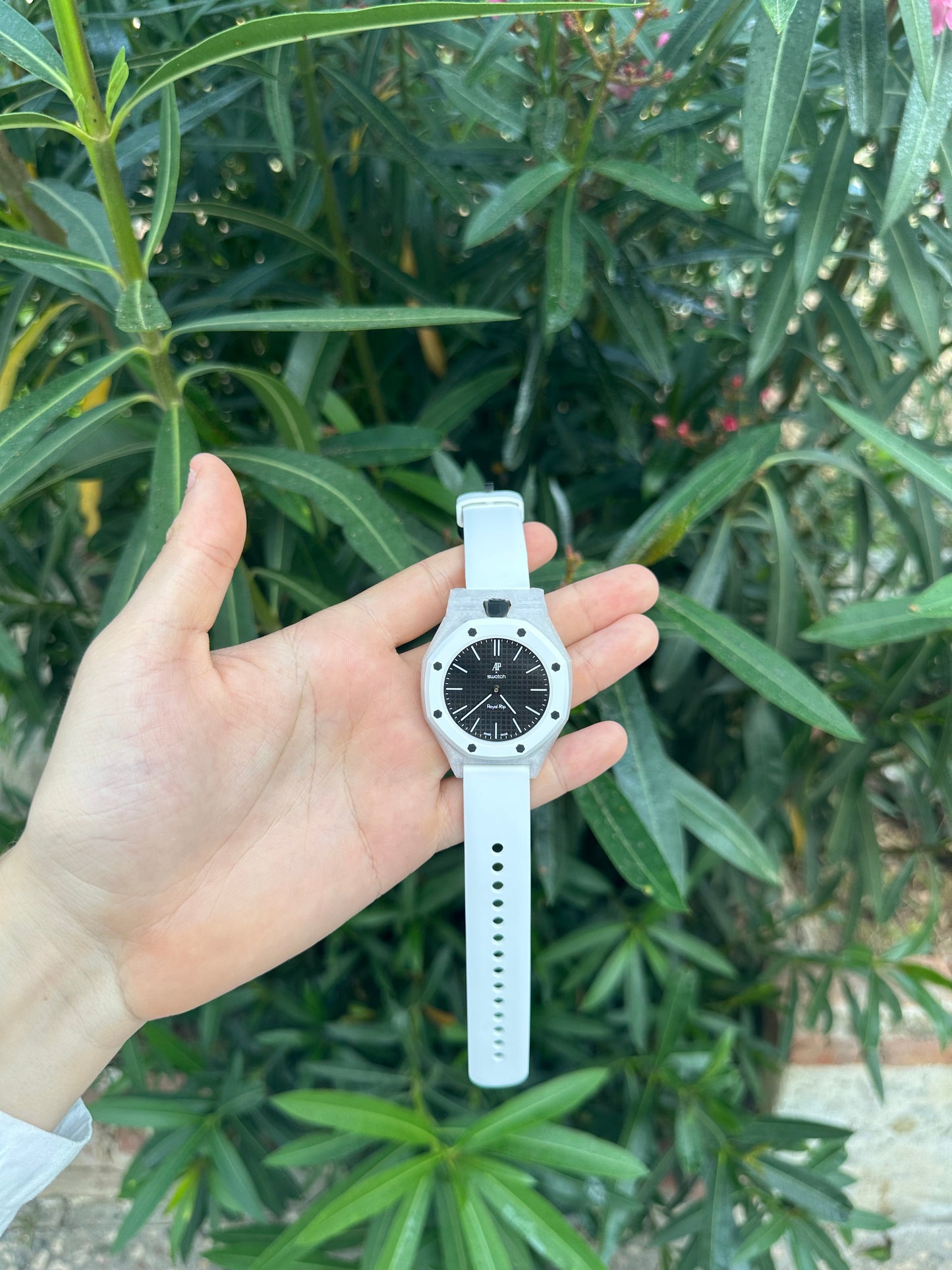 Cinturino e cassa Swatch x Audemars Royal pop