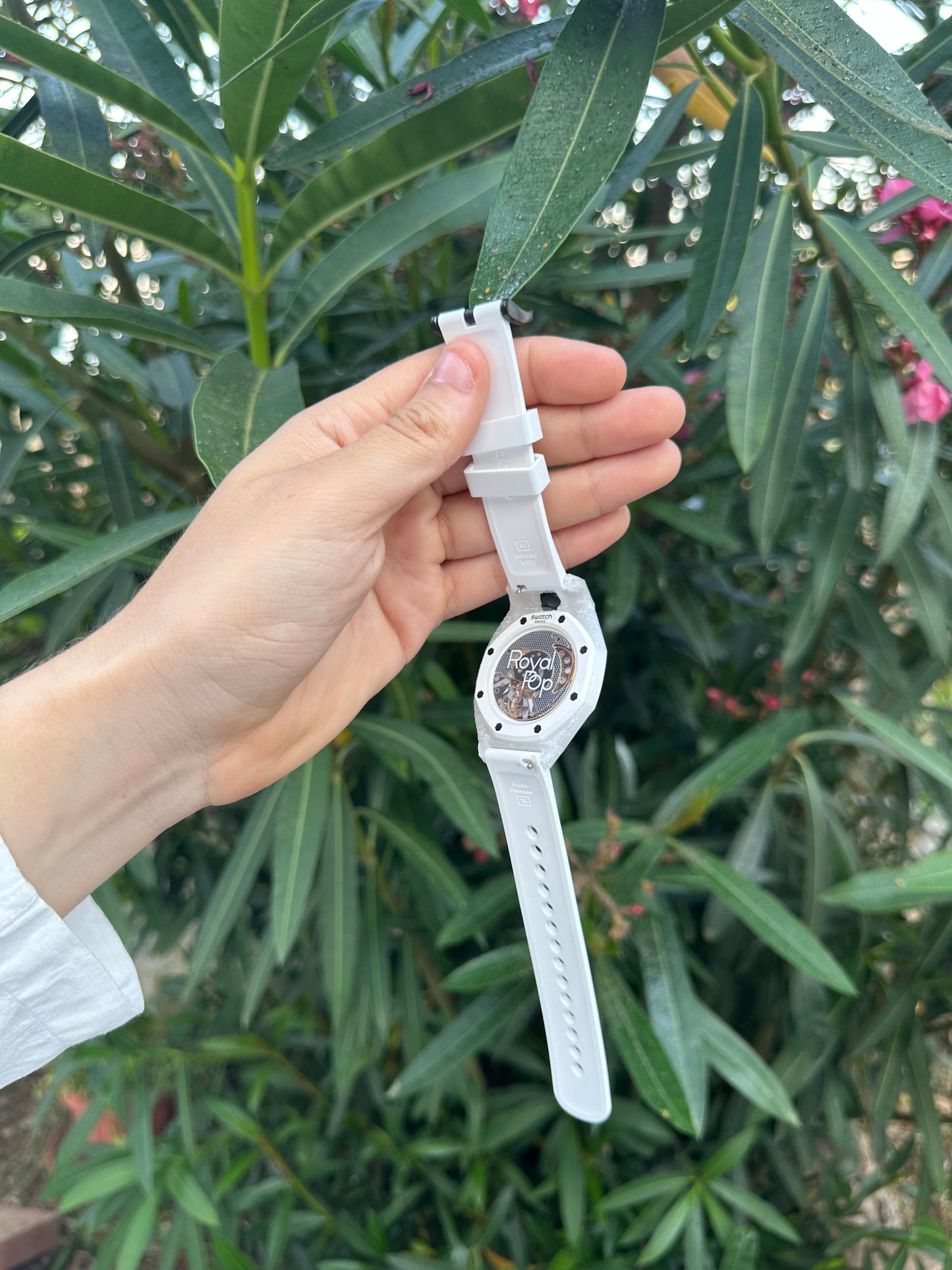 Cinturino e cassa Swatch x Audemars Royal pop