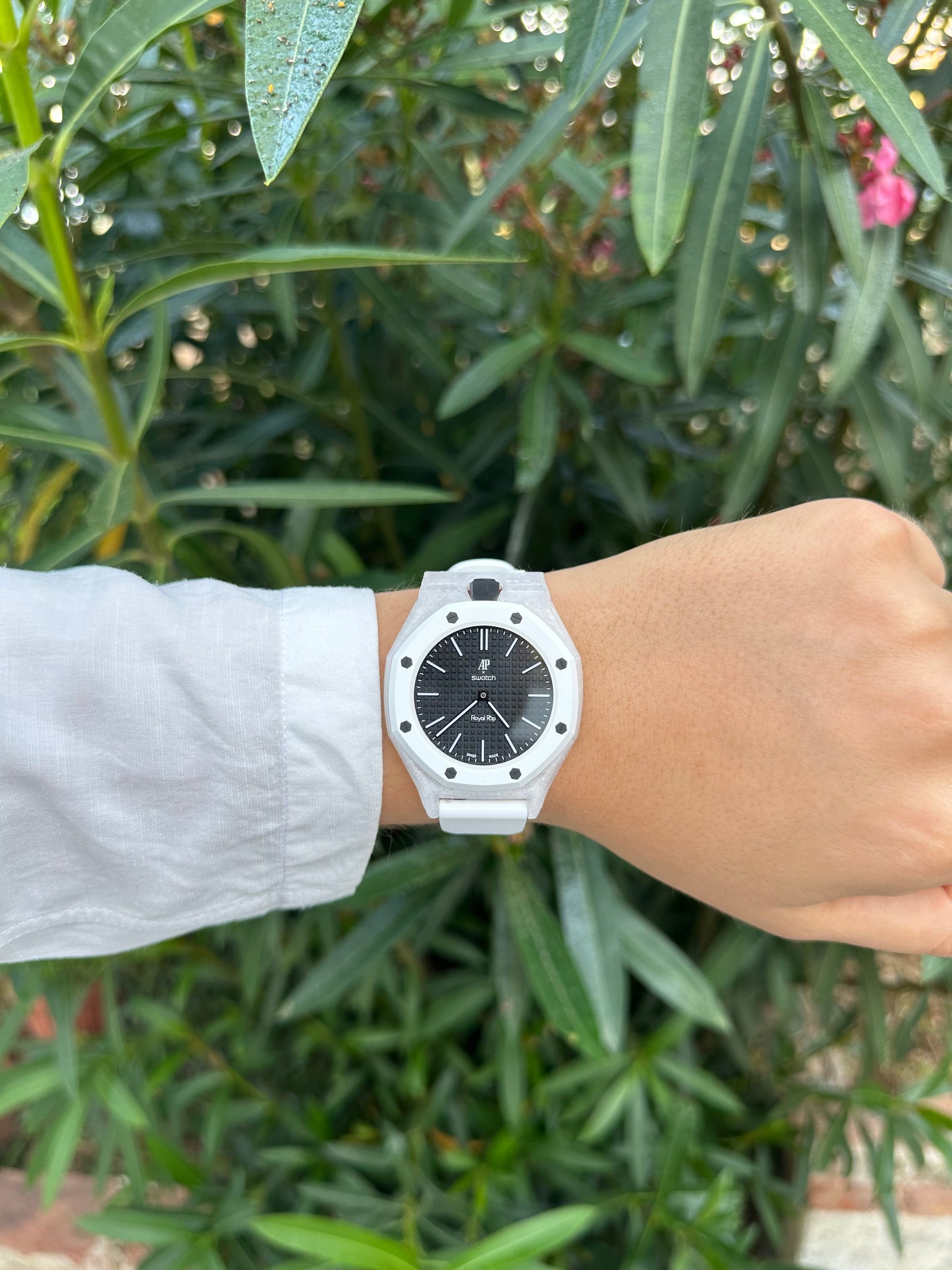 Cinturino e cassa Swatch x Audemars Royal pop