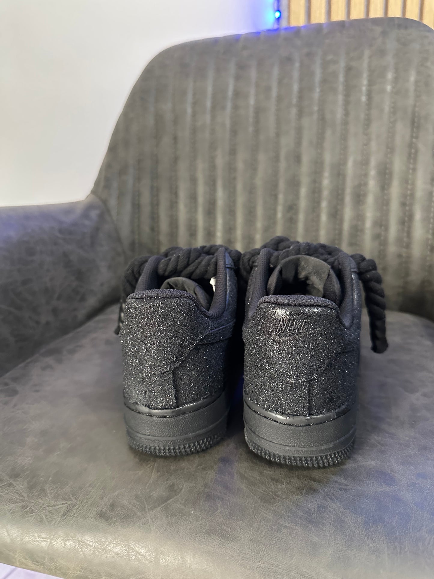 AIR FORCE CUSTOM GLITTER + ROPE LACES