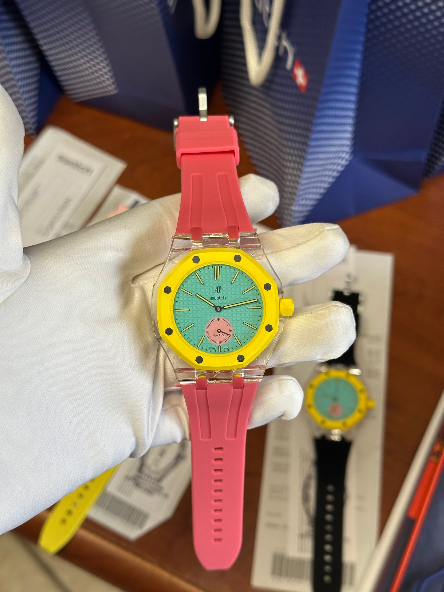 SWATCH X AUDEMARS ROYAL POP OTG ROZ