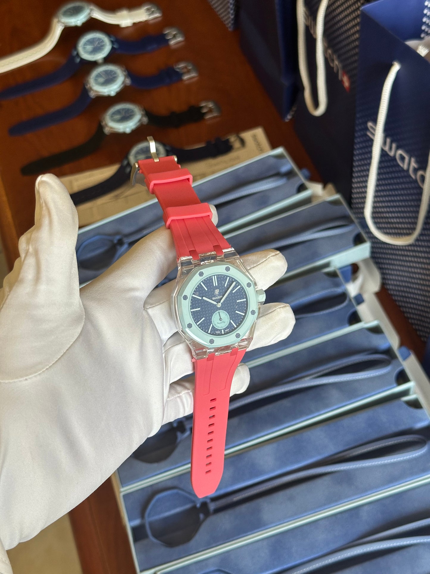 SWATCH X AUDEMARS ROYAL POP LAN BA