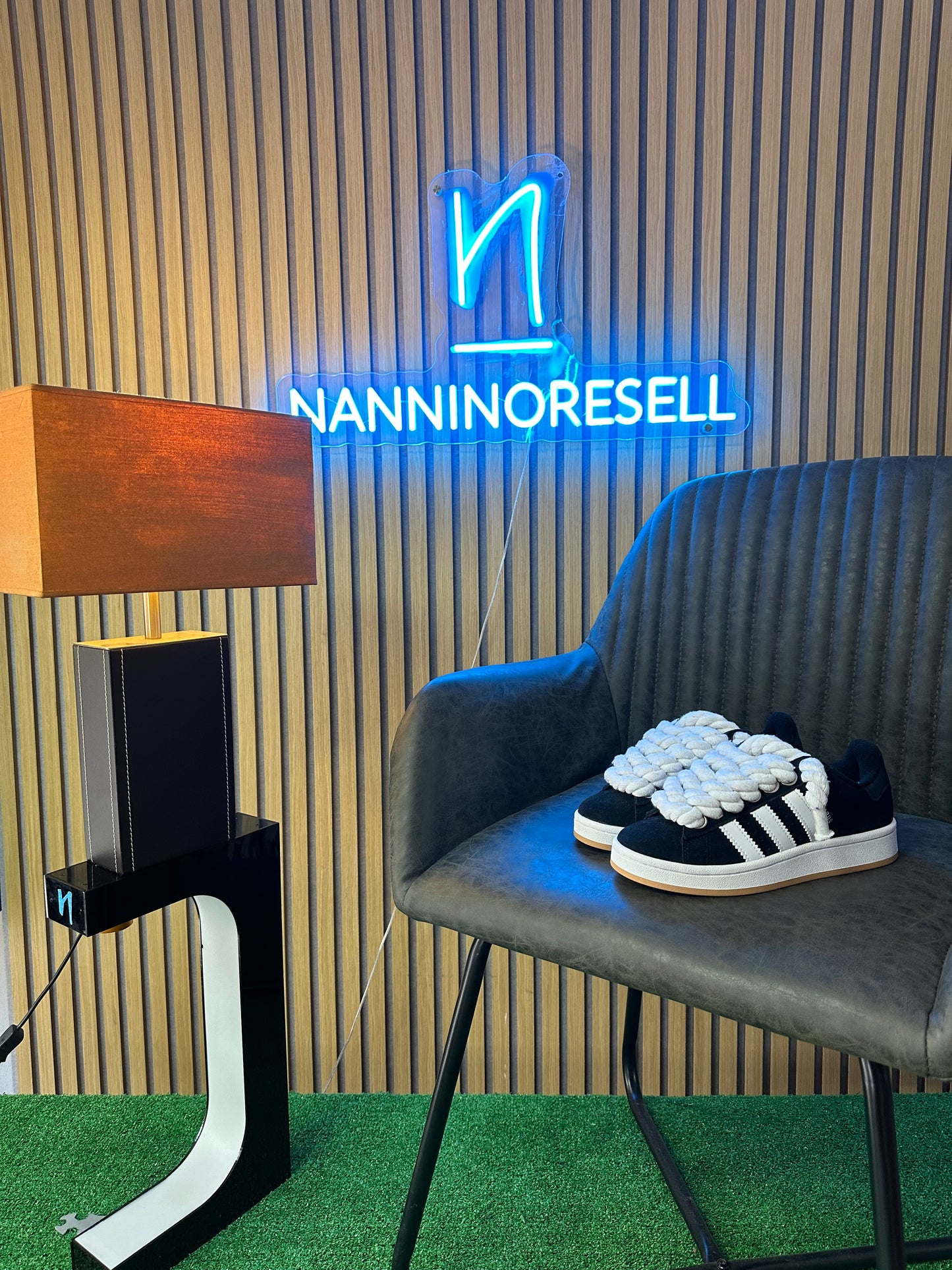 ADIDAS CAMPUS BLACK gs ROPE LACES white