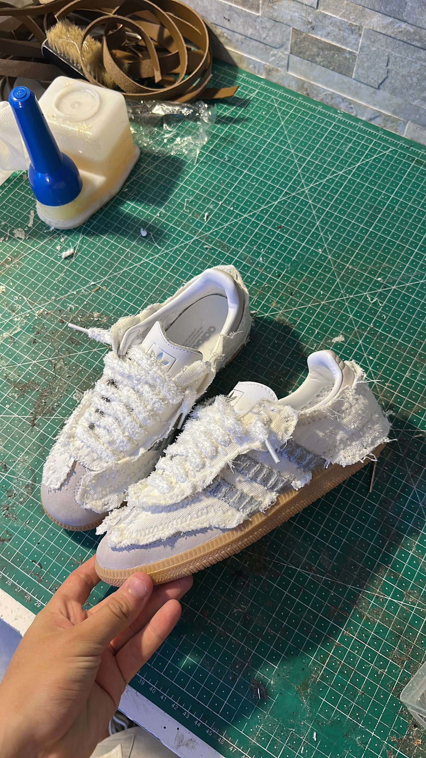 ADIDAS SAMBA CUSTOM DENIM WOOL 1.0