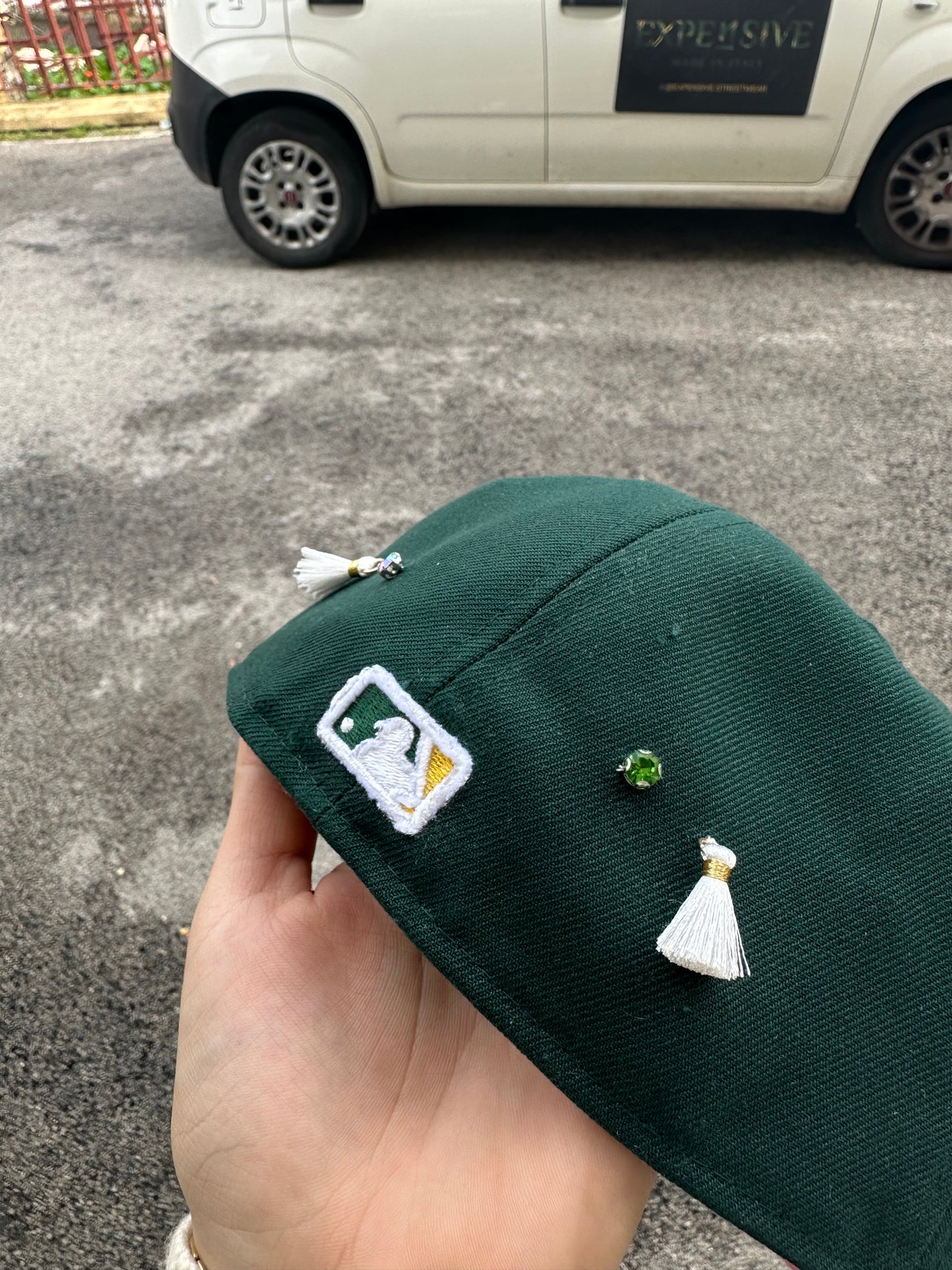 New era cap custom model 59 oakland athletics mlb floral undervisor dark