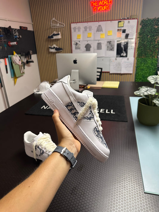 AIR FORCE CUSTOM pattern DIOR blu navy
