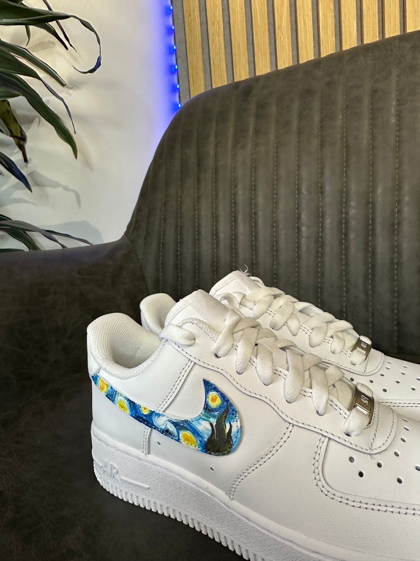Air force 1 swoosh custom la notte stellata
