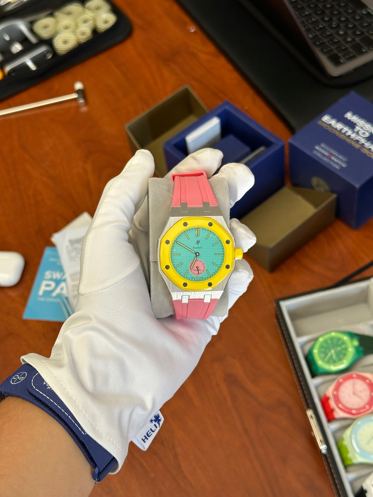 SWATCH X AUDEMARS ROYAL POP OTG ROZ