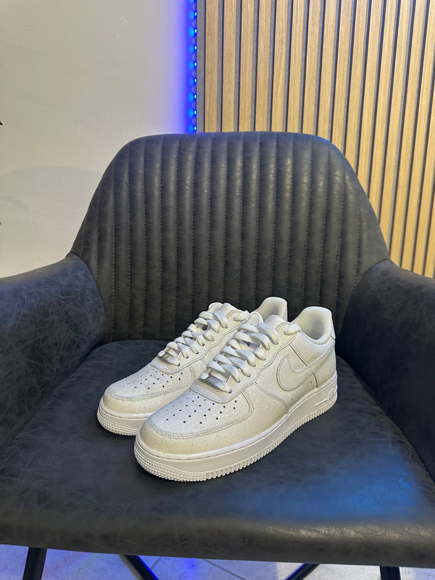 AIR FORCE 1 CUSTOM WHITE GLITTER
