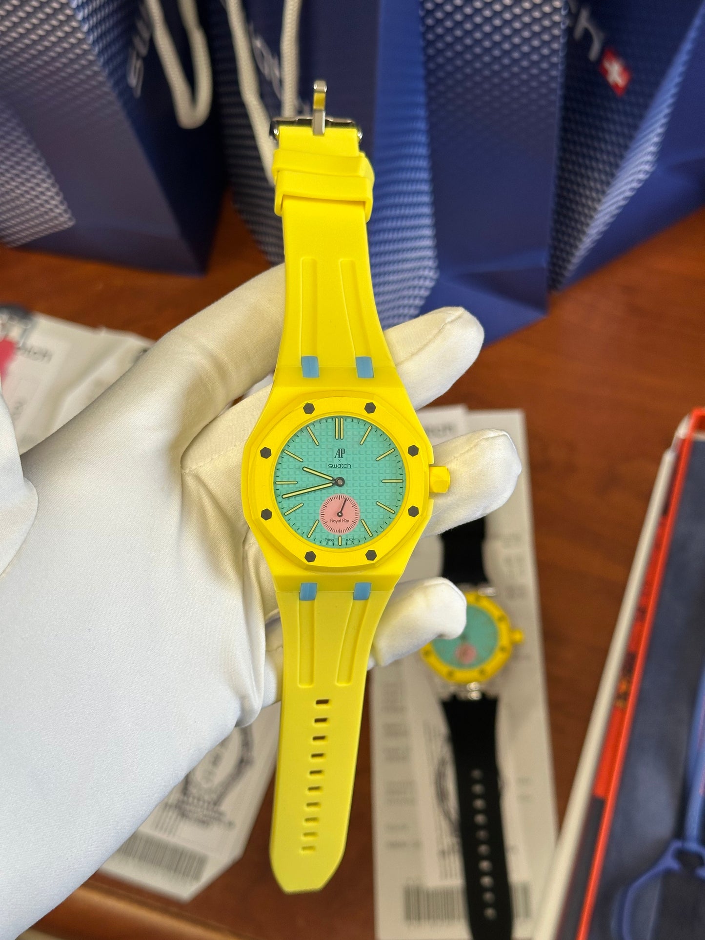 SWATCH X AUDEMARS ROYAL POP OTG ROZ