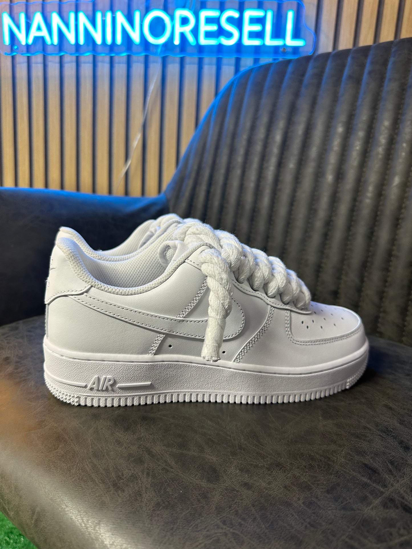 AIR FORCE 1 ROPE LACES white