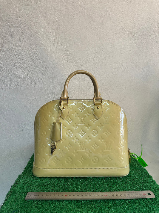 LOUIS VUITTON ALMA PM VERNIS GIALLA