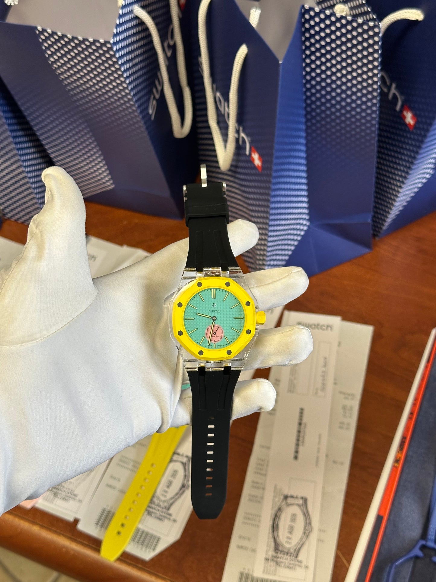 SWATCH X AUDEMARS ROYAL POP OTG ROZ