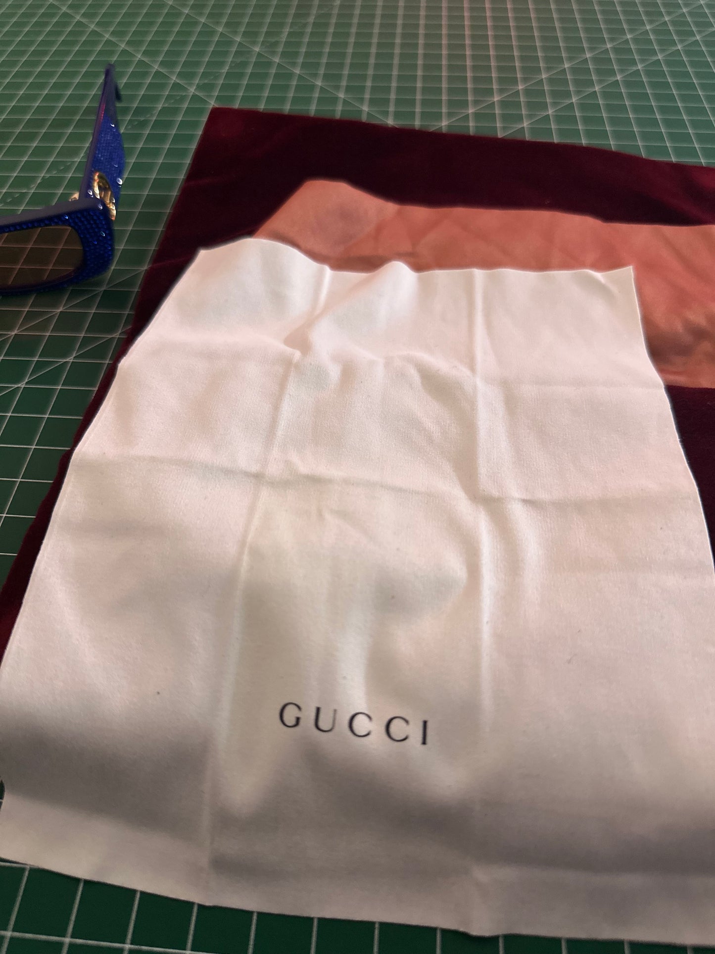 Occhiali Gucci blu con swarosky edizione limitata