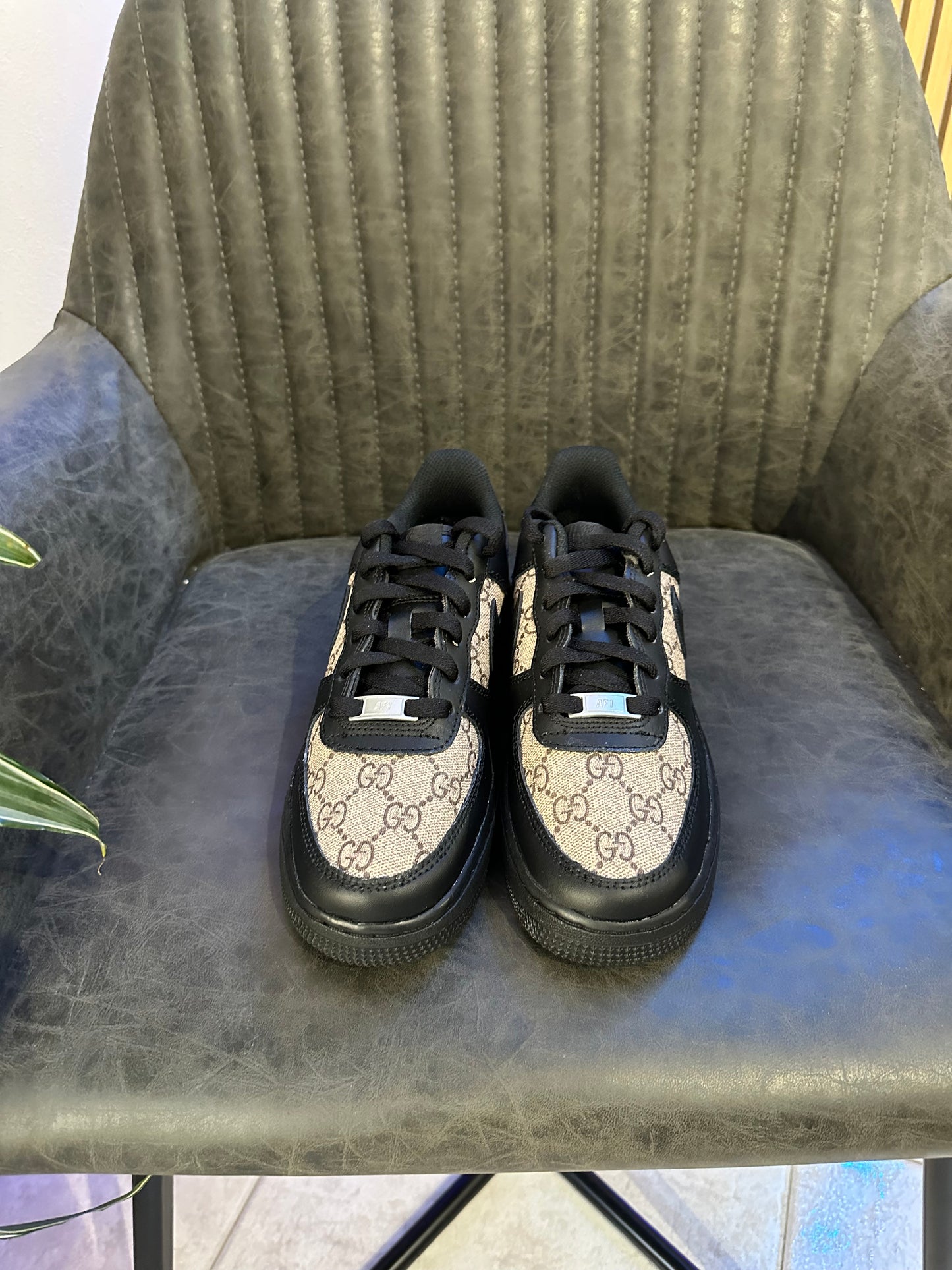 AIR FORCE BLACK CUSTOM PATTERN GUCCI