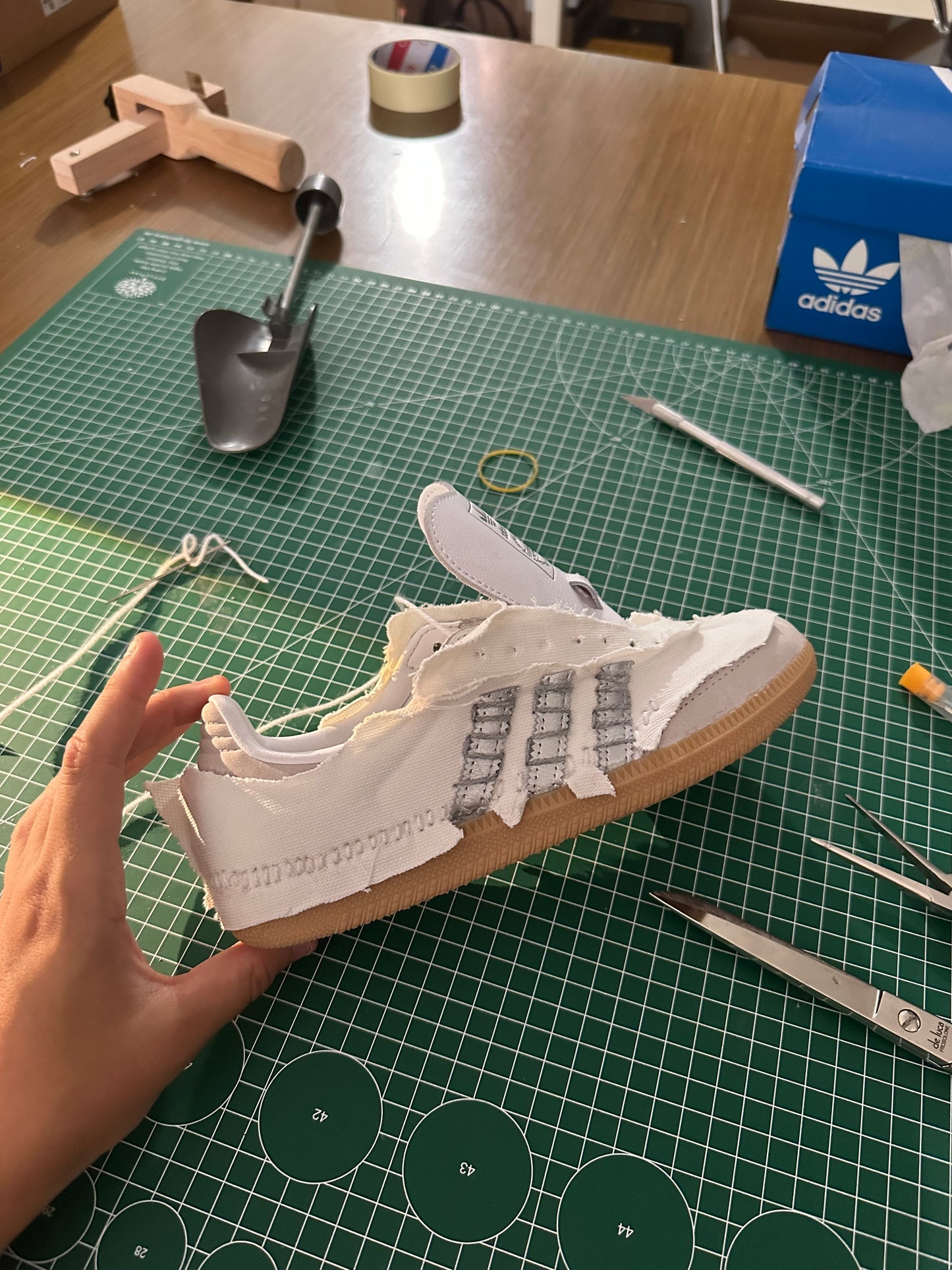 ADIDAS SAMBA CUSTOM DENIM WOOL 1.0