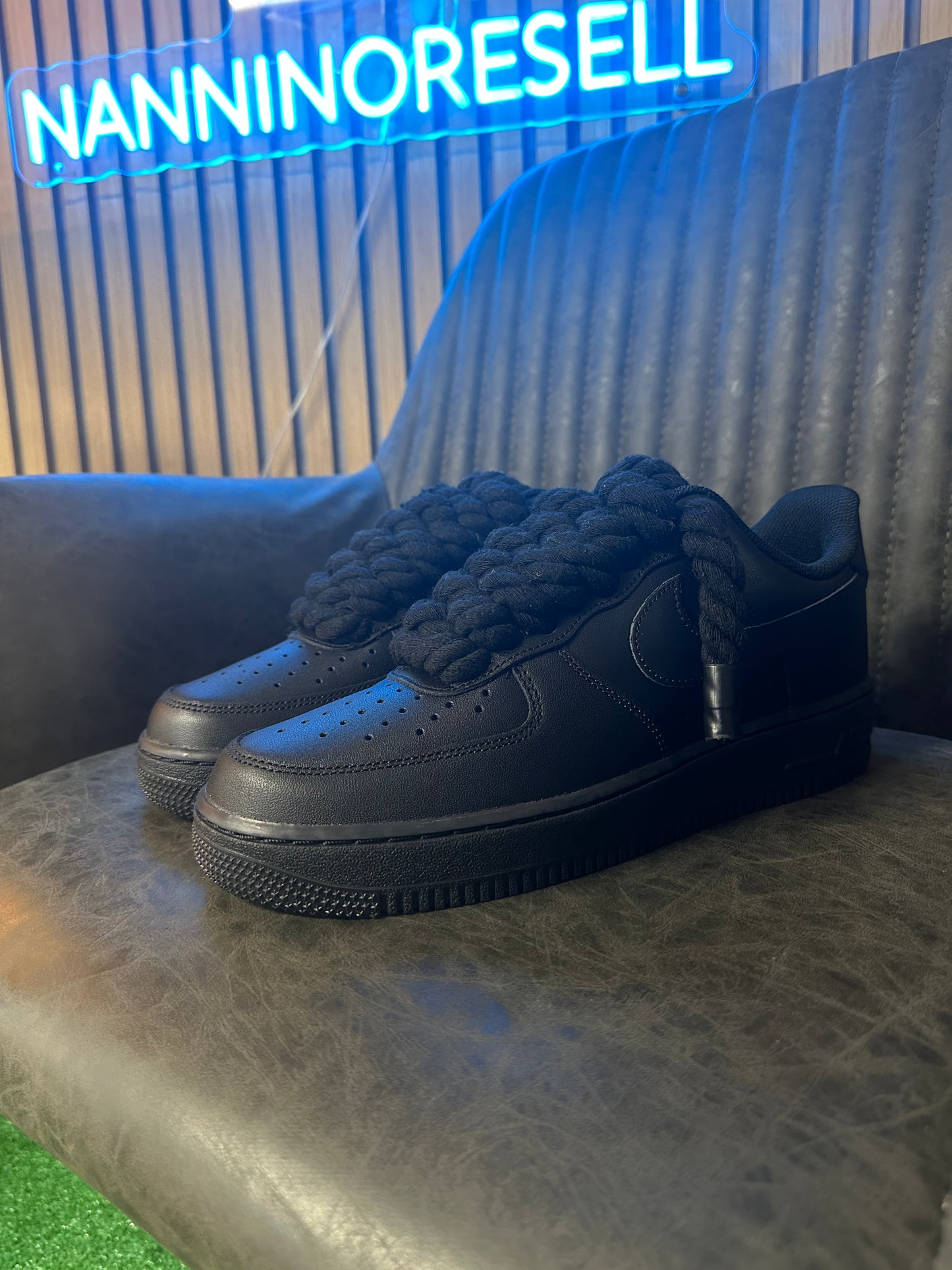 AIR FORCE 1 BLACK ROPE LACES