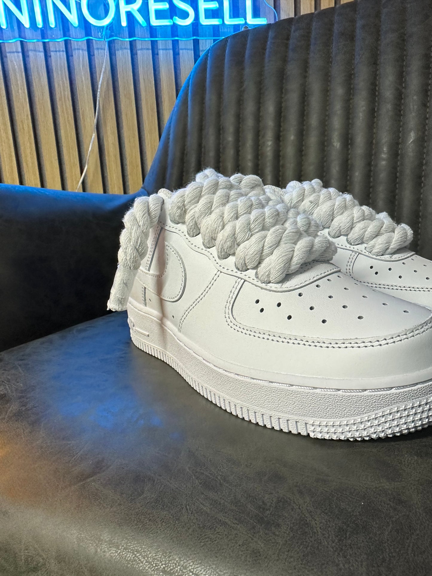 AIR FORCE 1 ROPE LACES white