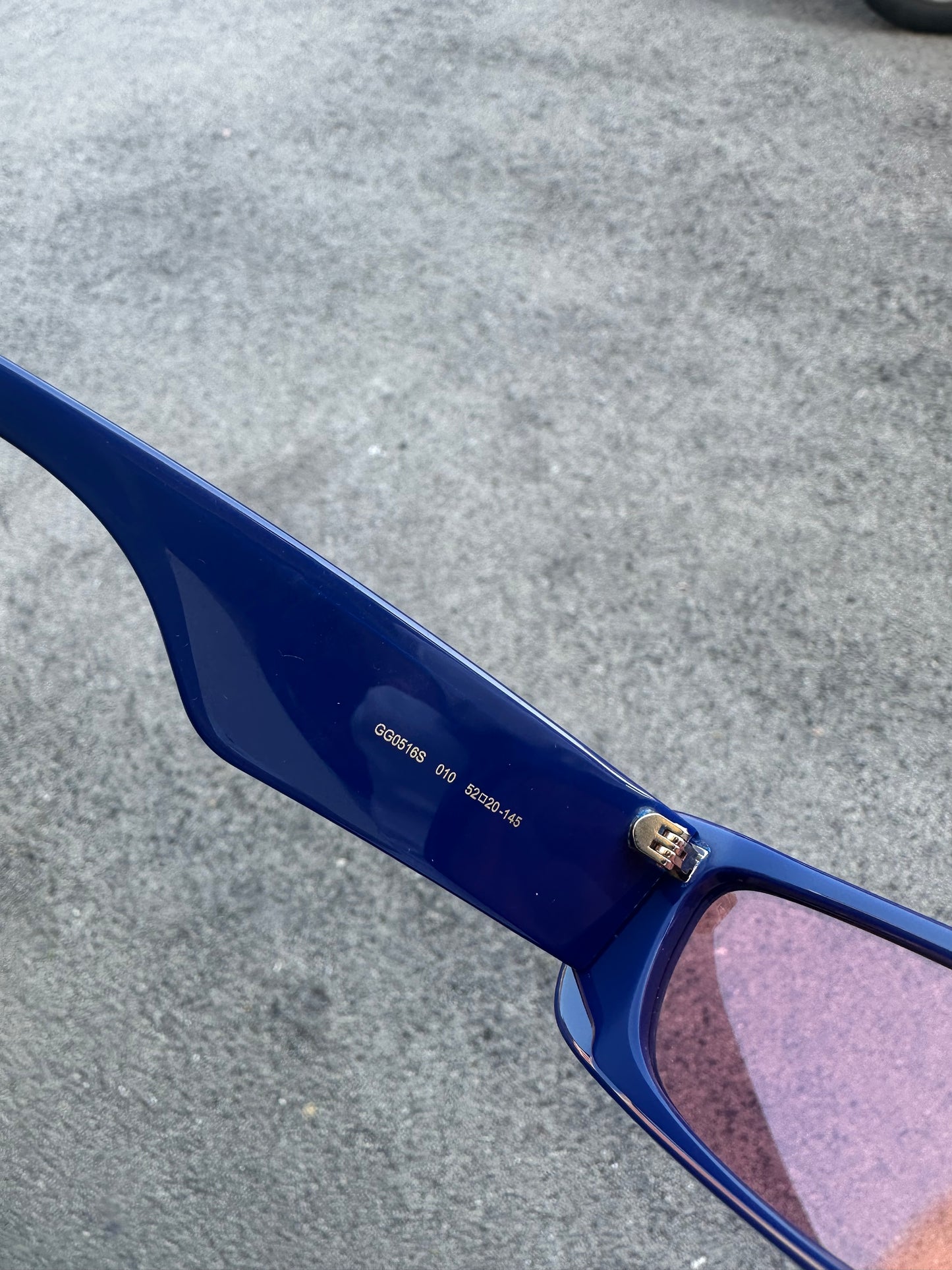 Occhiali Gucci blu con swarosky edizione limitata