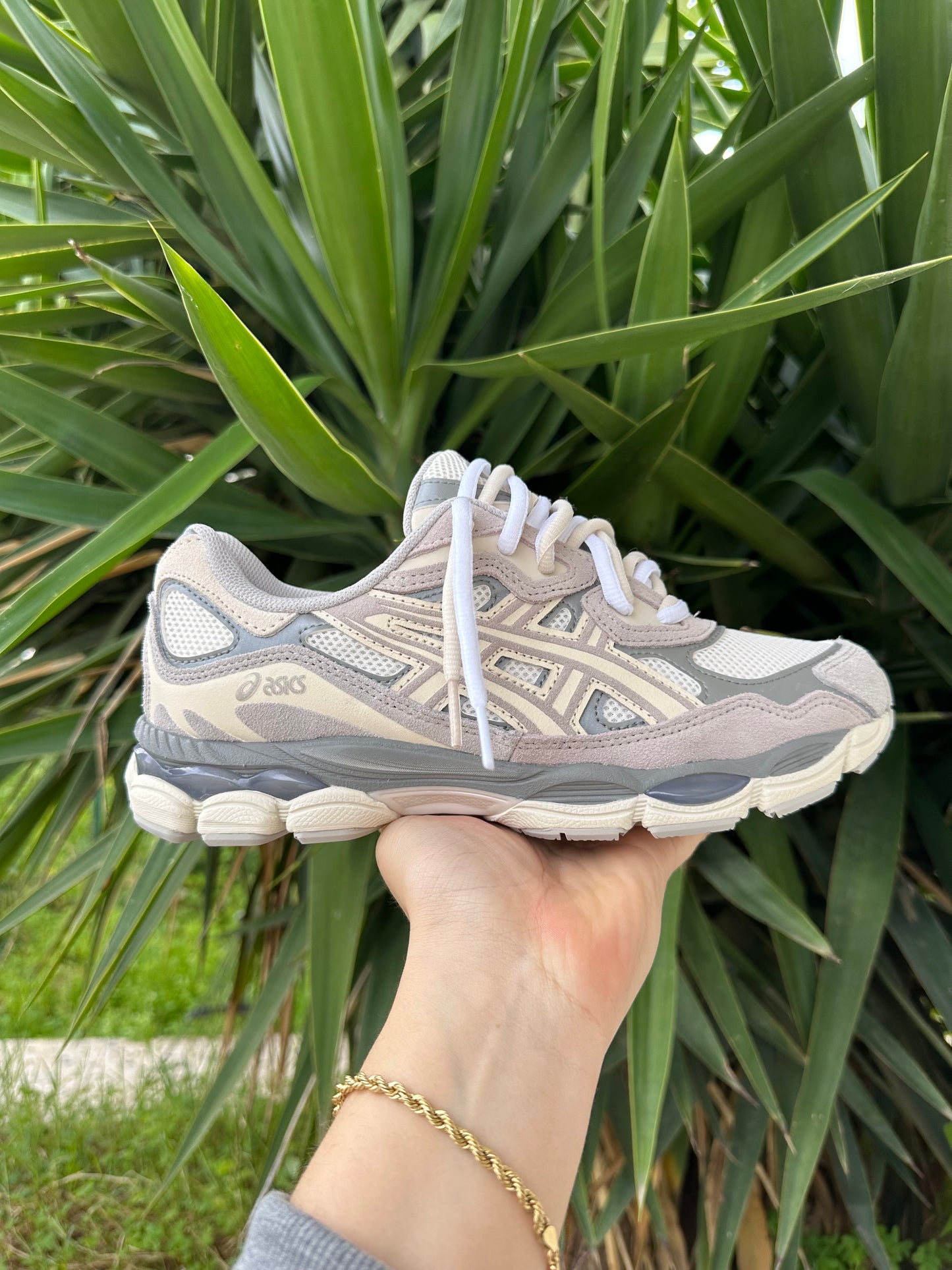 Asics nyc gel oyster grey doppio laccio