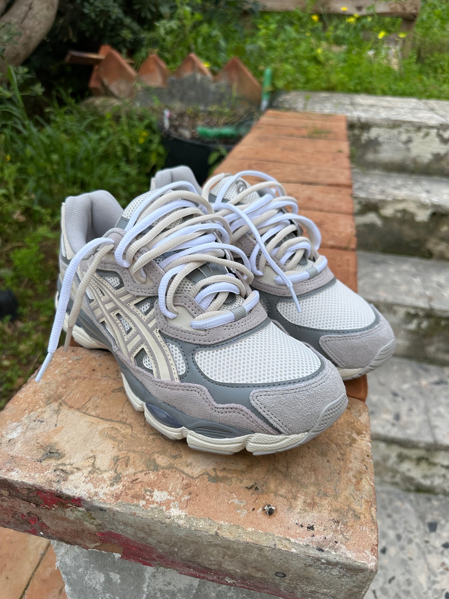 Asics nyc gel oyster grey doppio laccio