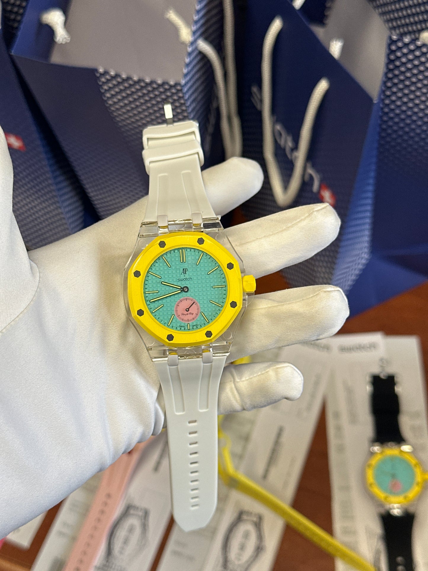 SWATCH X AUDEMARS ROYAL POP OTG ROZ