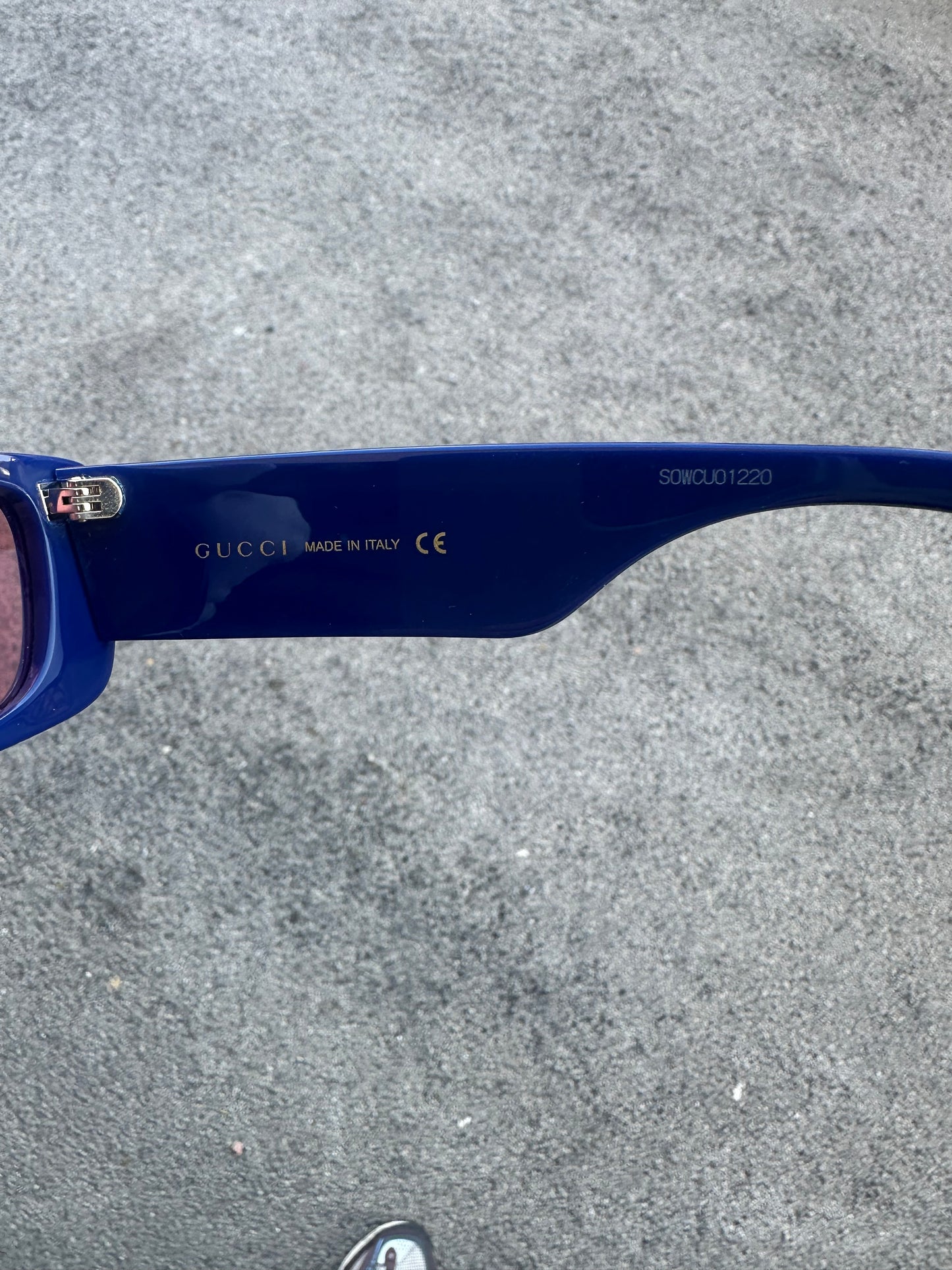 Occhiali Gucci blu con swarosky edizione limitata