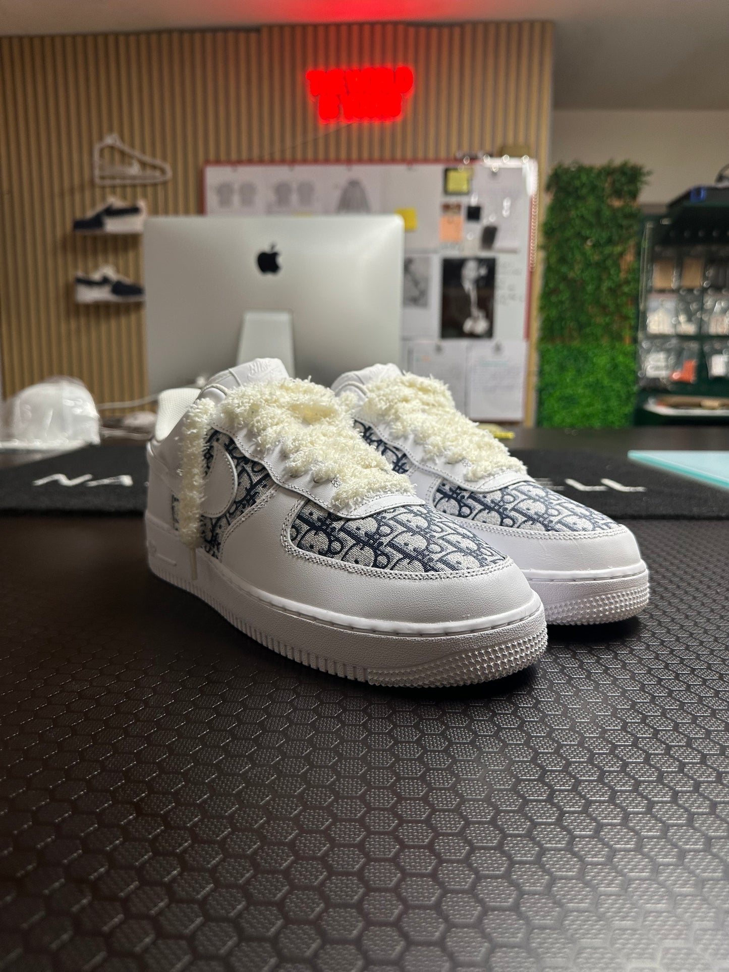AIR FORCE CUSTOM pattern DIOR blu navy