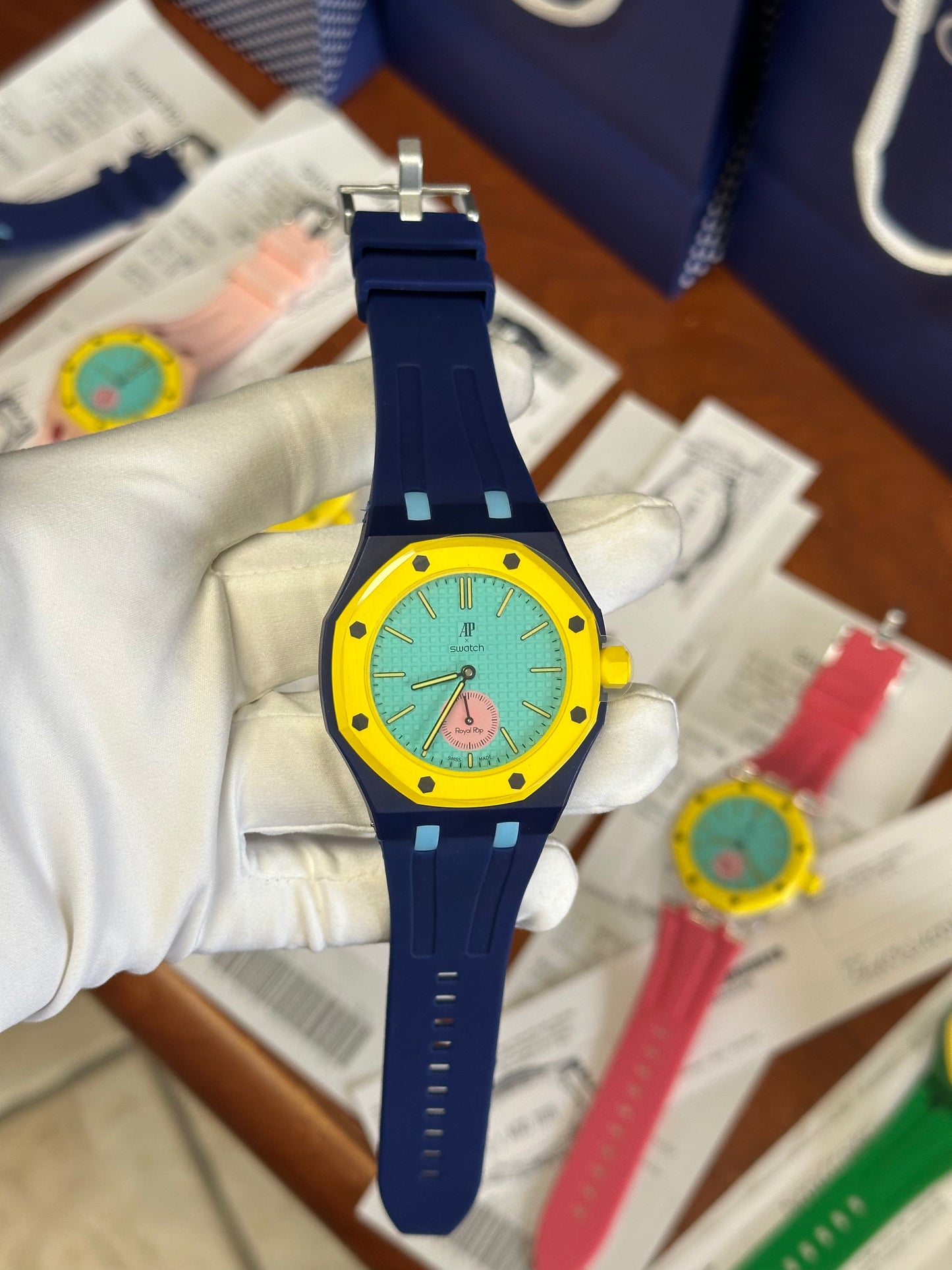 SWATCH X AUDEMARS ROYAL POP OTG ROZ