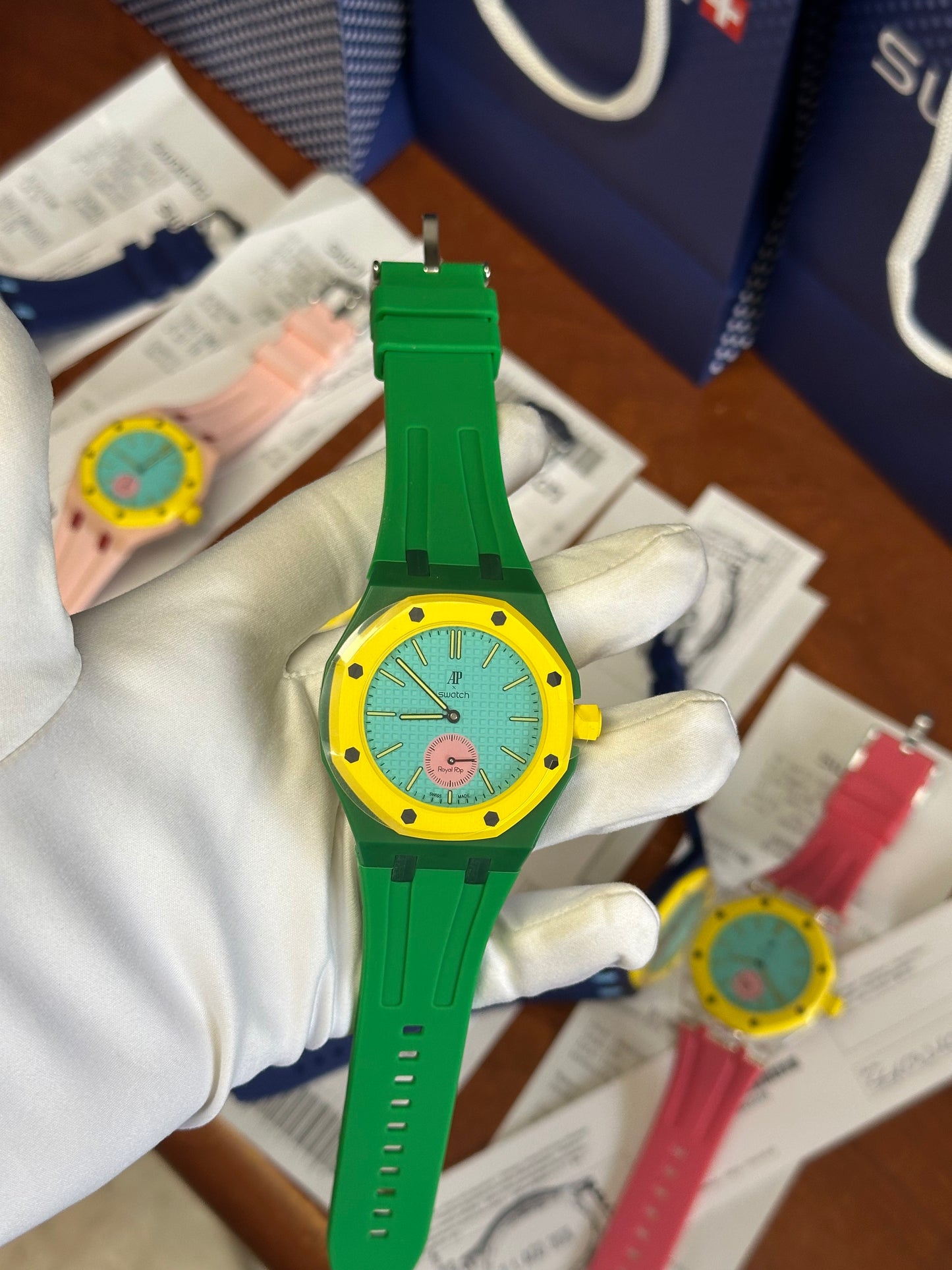 SWATCH X AUDEMARS ROYAL POP OTG ROZ