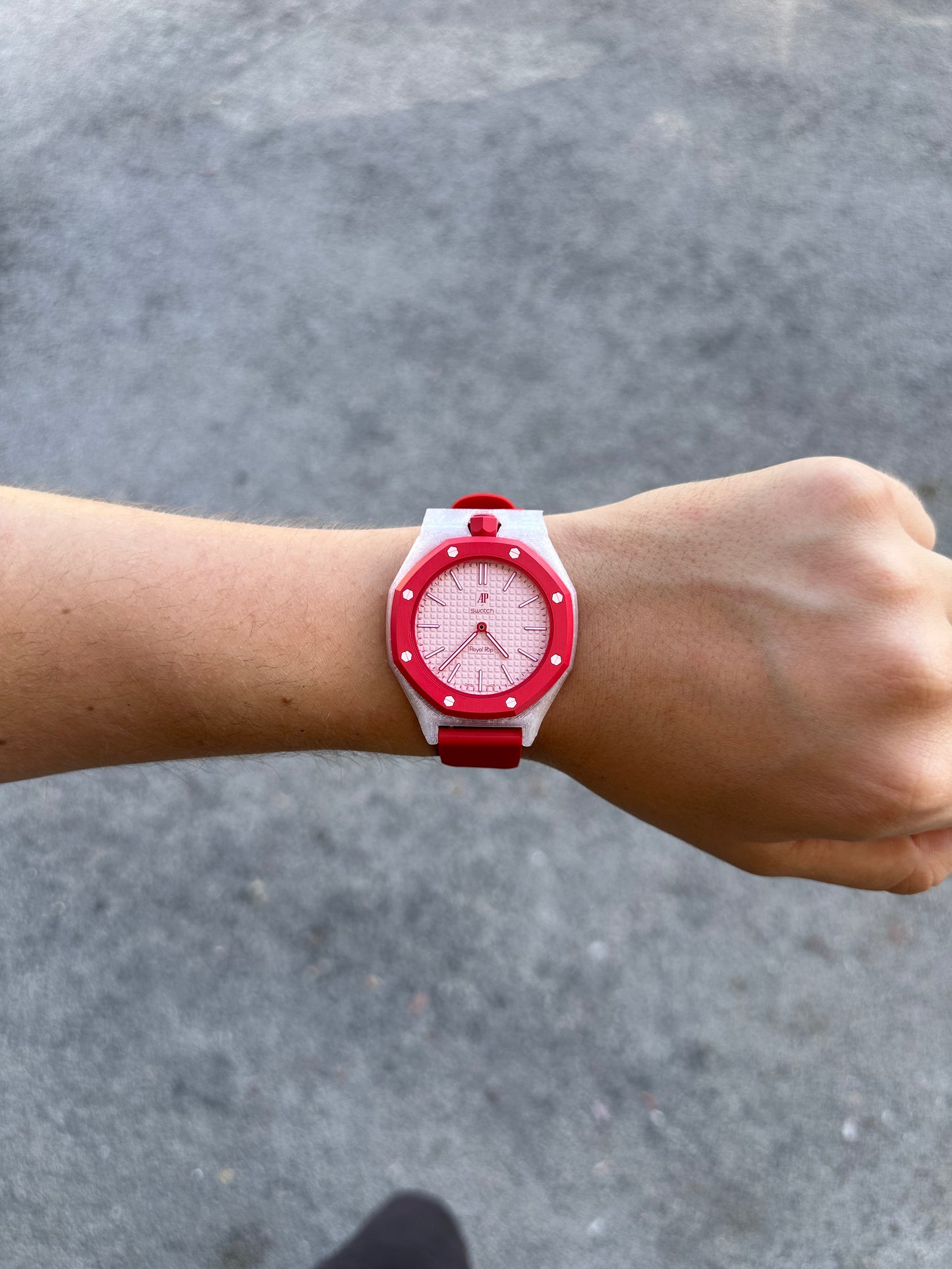 Cinturino e cassa Swatch x Audemars Royal pop