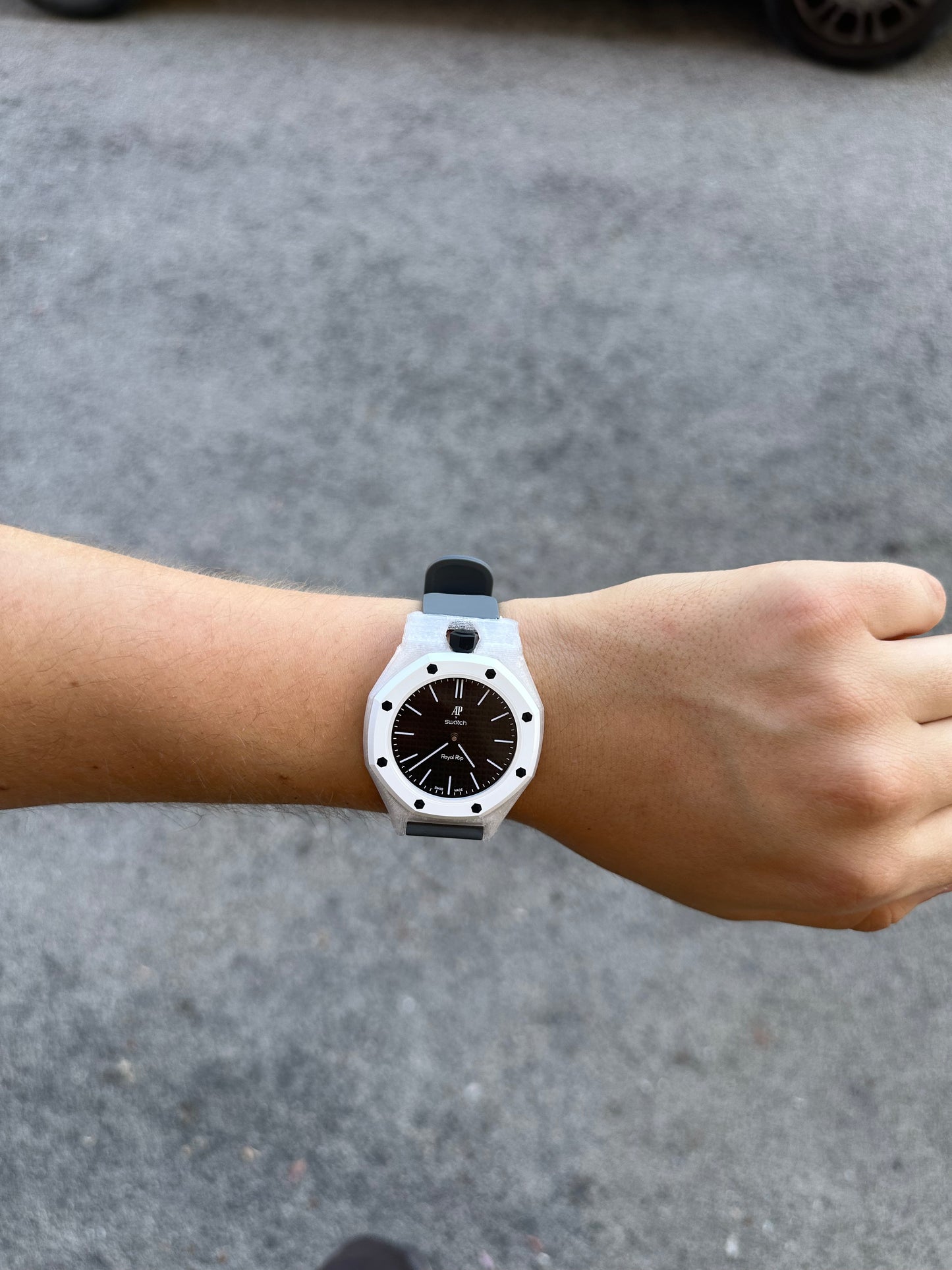 Cinturino e cassa Swatch x Audemars Royal pop