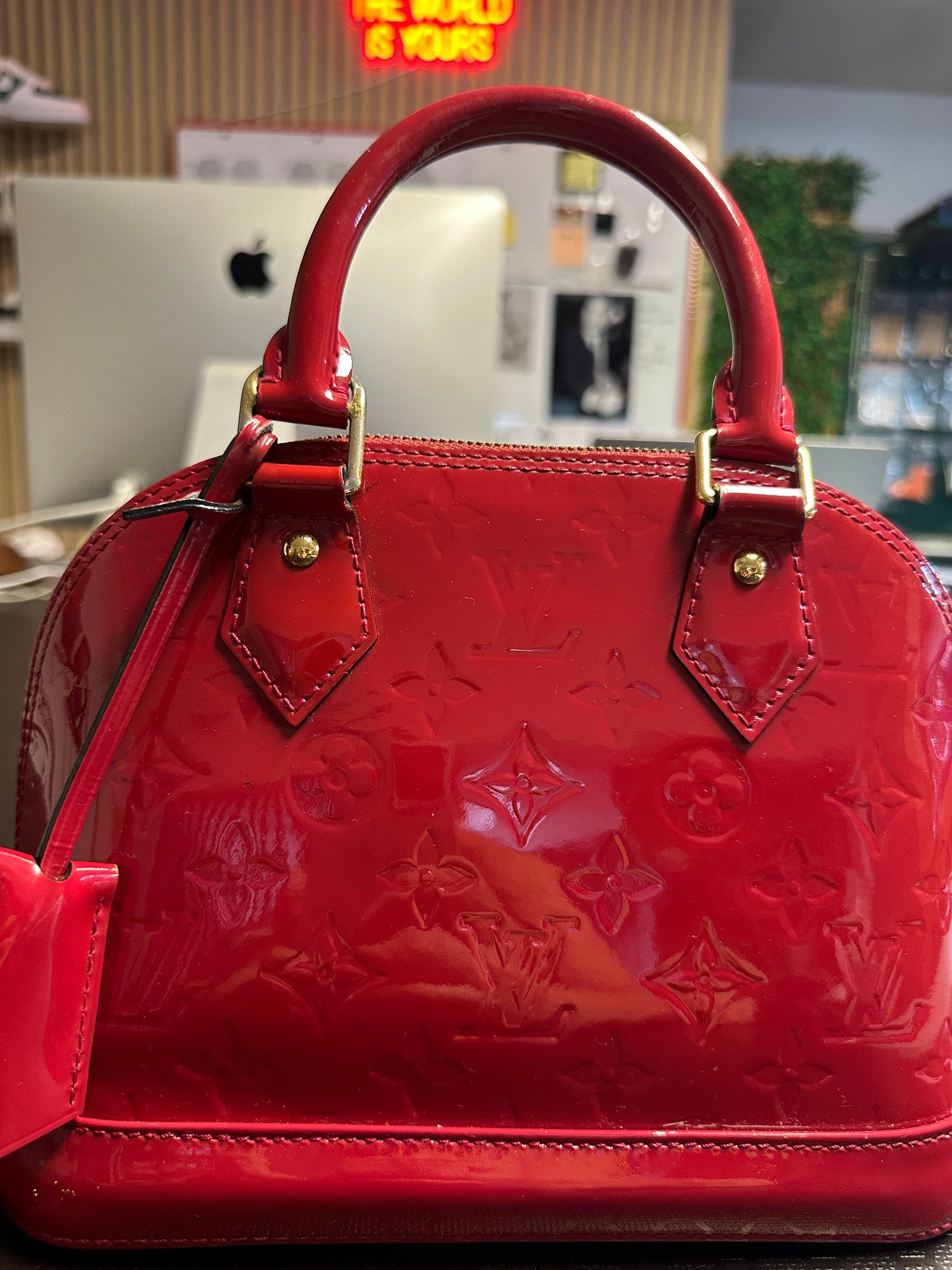 LOUIS VUITTON ALMA BB ROSSA CILIEGIA