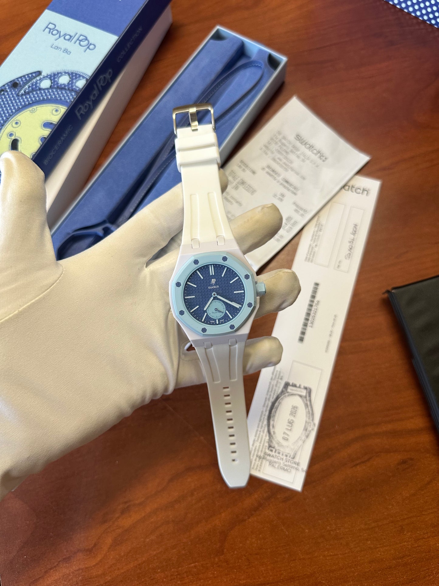 SWATCH X AUDEMARS ROYAL POP LAN BAN