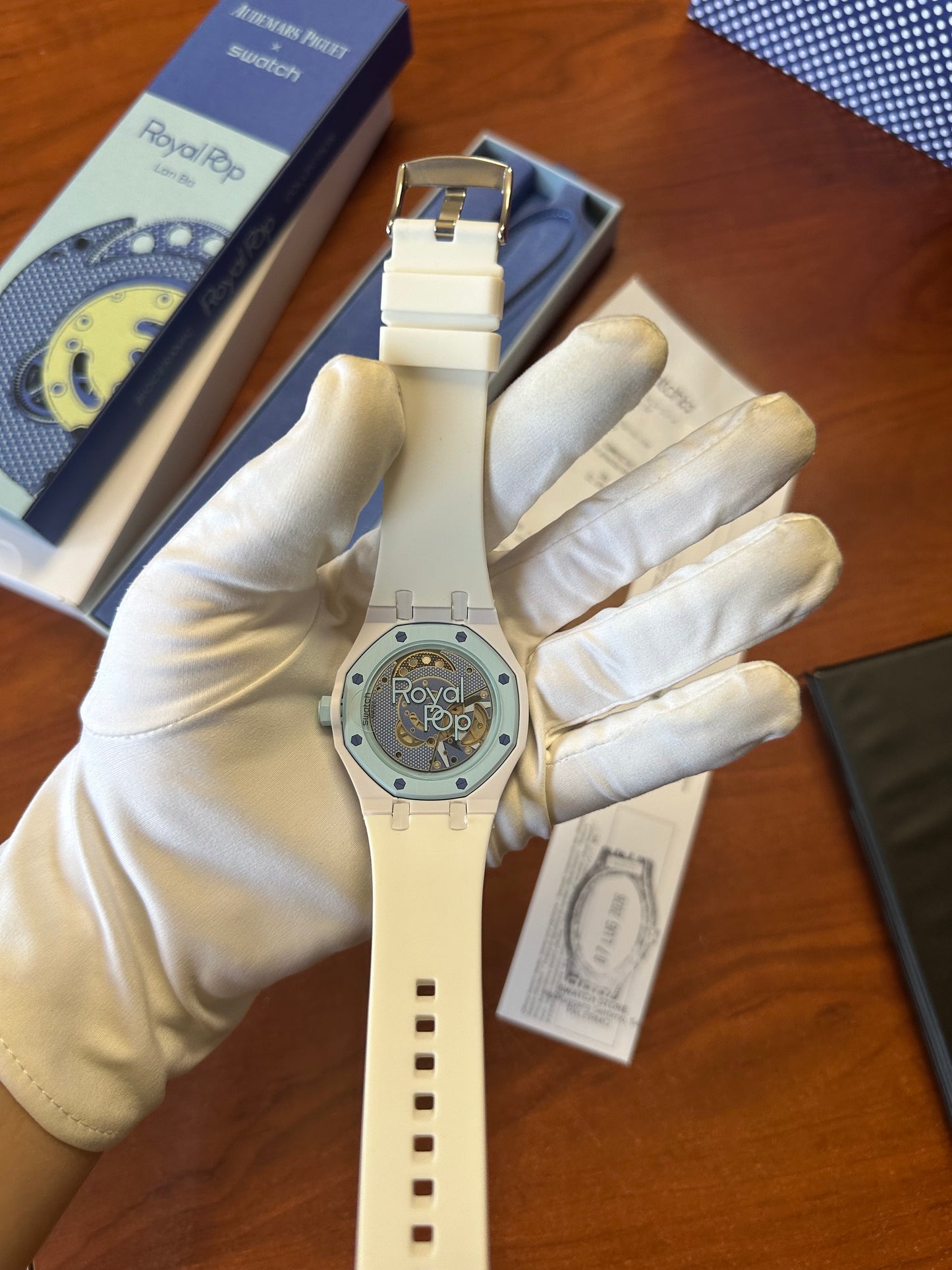 SWATCH X AUDEMARS ROYAL POP LAN BAN