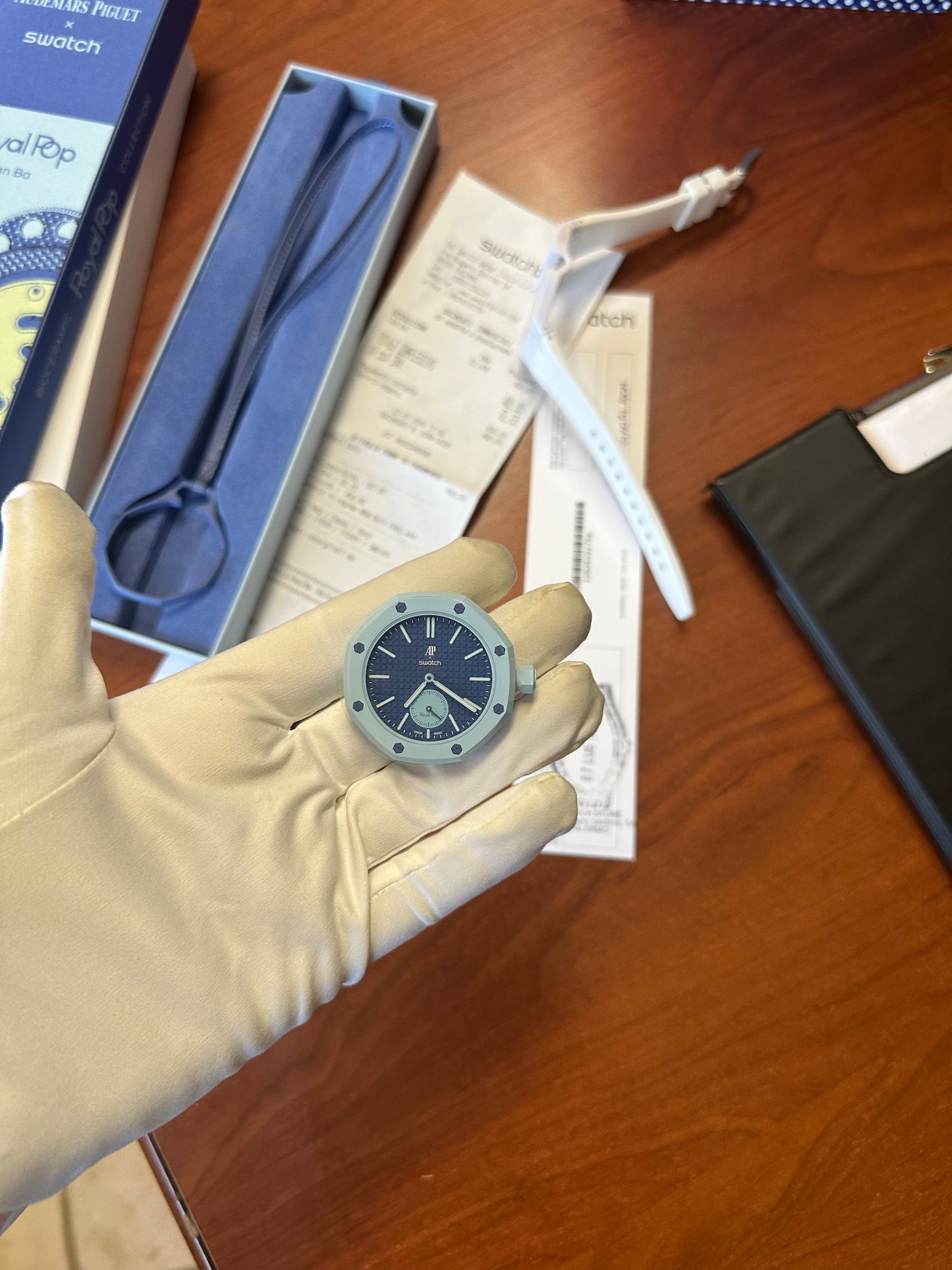 SWATCH X AUDEMARS ROYAL POP LAN BAN